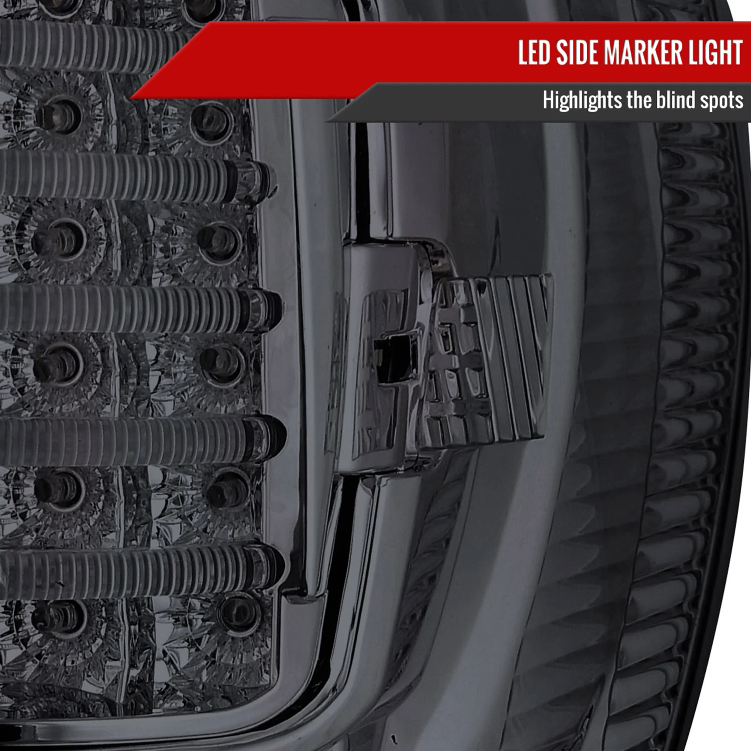 2007-2013 Toyota Tundra LED Tail Lights Chrome Housing/Smoke Lens - Image 6