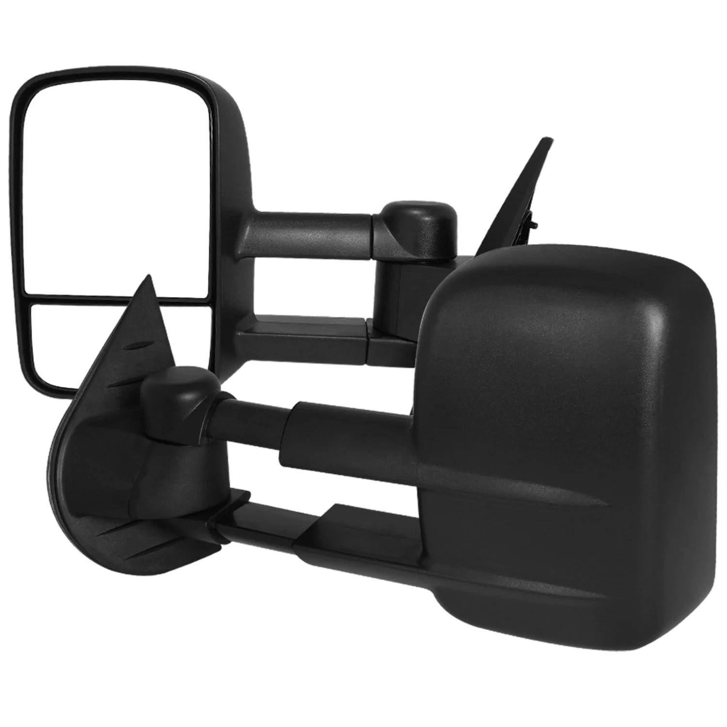 2007-2014 Chevy Silverado/Avalanche/Sierra/Yukon Manual Black Towing Mirrors
