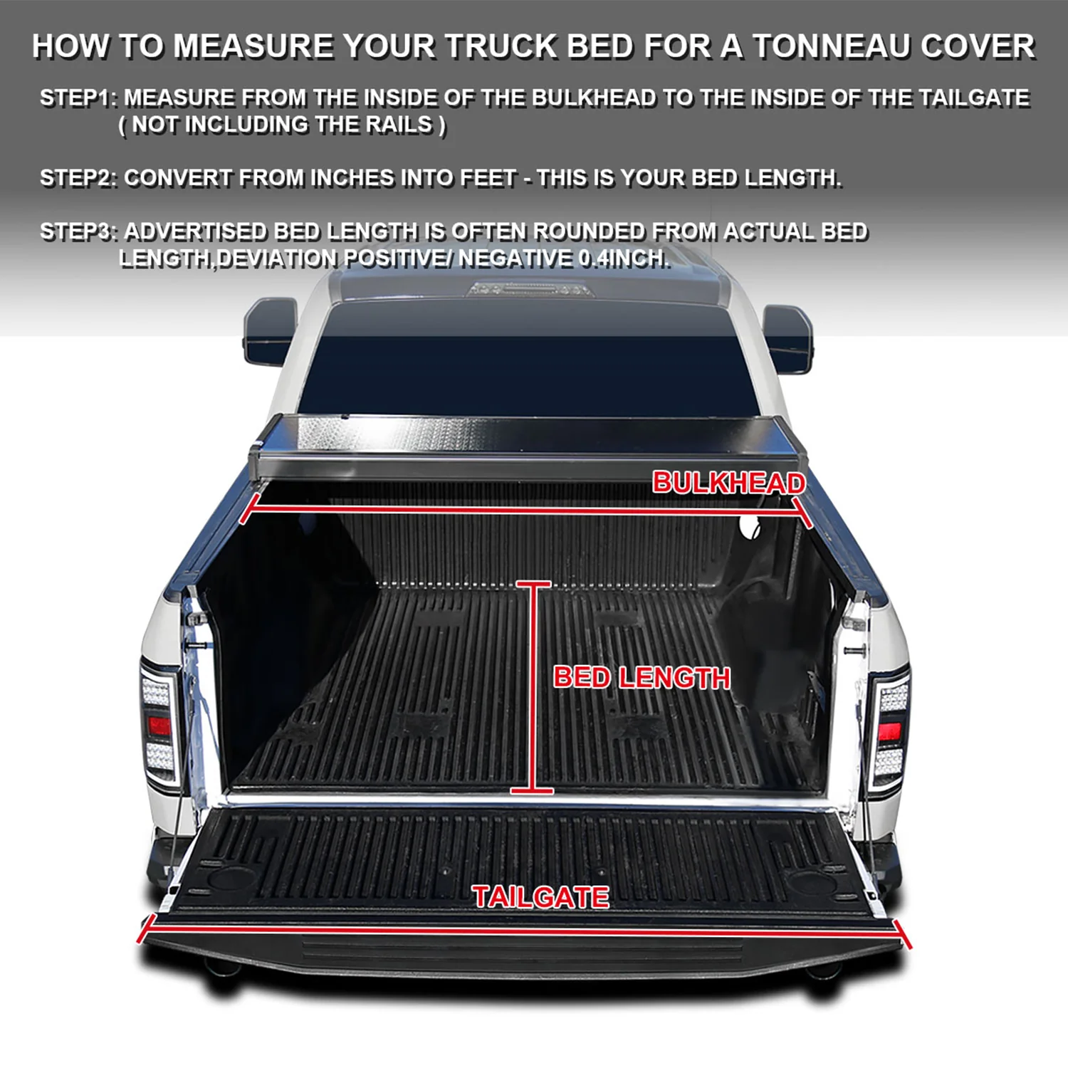 2007-2014 Chevy Silverado / Sierra 1500 2500 3500 6'6" Bed Tonneau Cover - Image 2