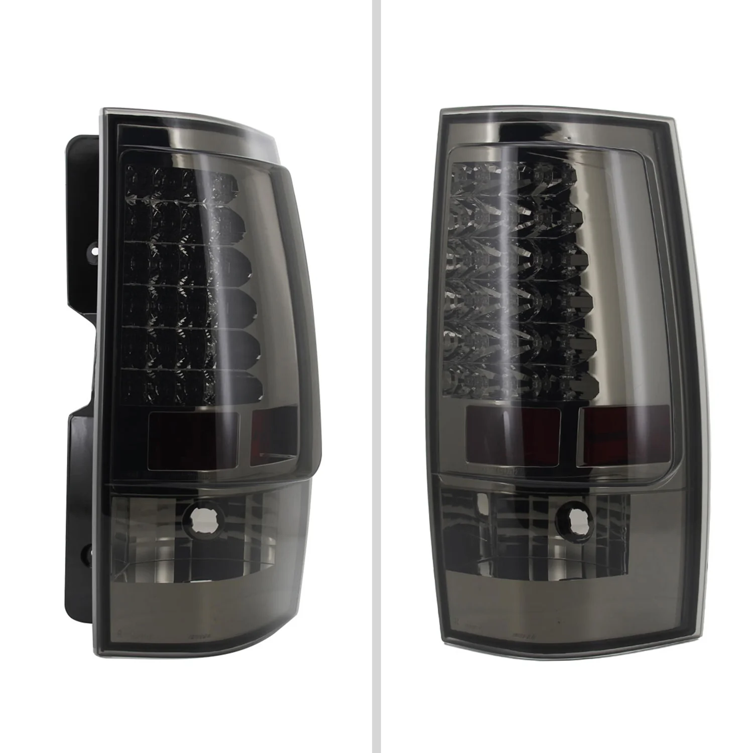 2007-2014 Chevy Tahoe/Suburban LED Tail Lights Chrome Housing/Smoke Lens - Image 3