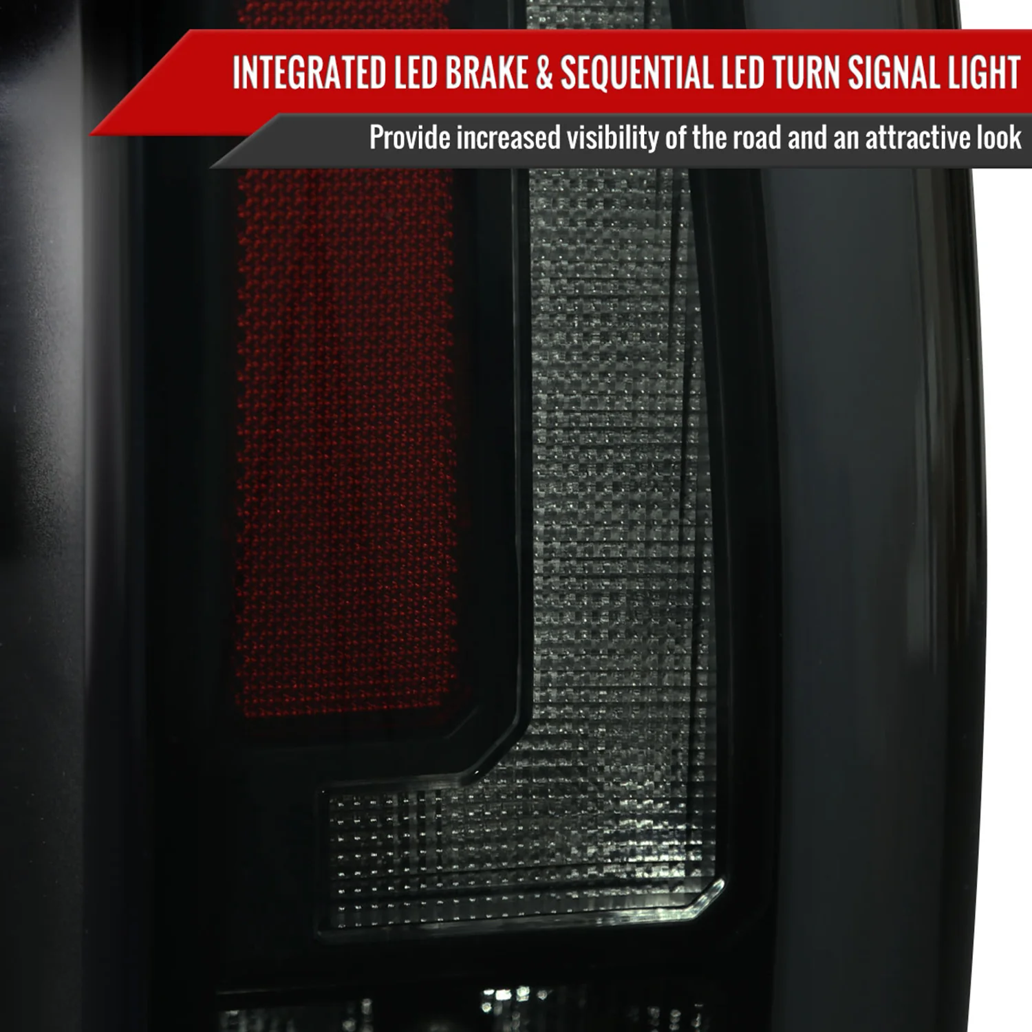 2007-2014 Chevy Tahoe/Suburban/Yukon/Denali LED Signal Tail Lights Matt Black - Image 4