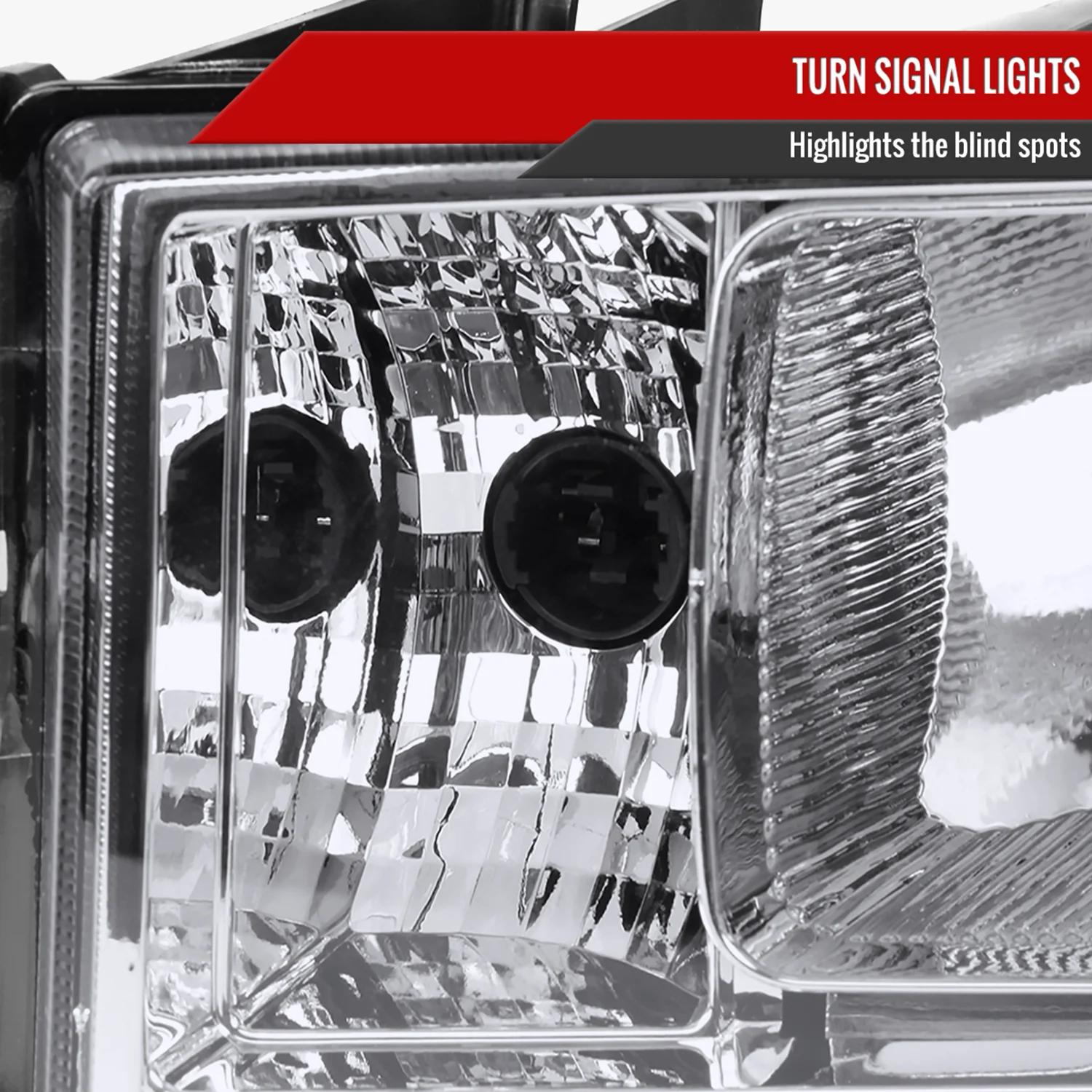 2007-2014 GMC Sierra Factory Style Headlights Clear Reflector Chrome/Clear - Image 5