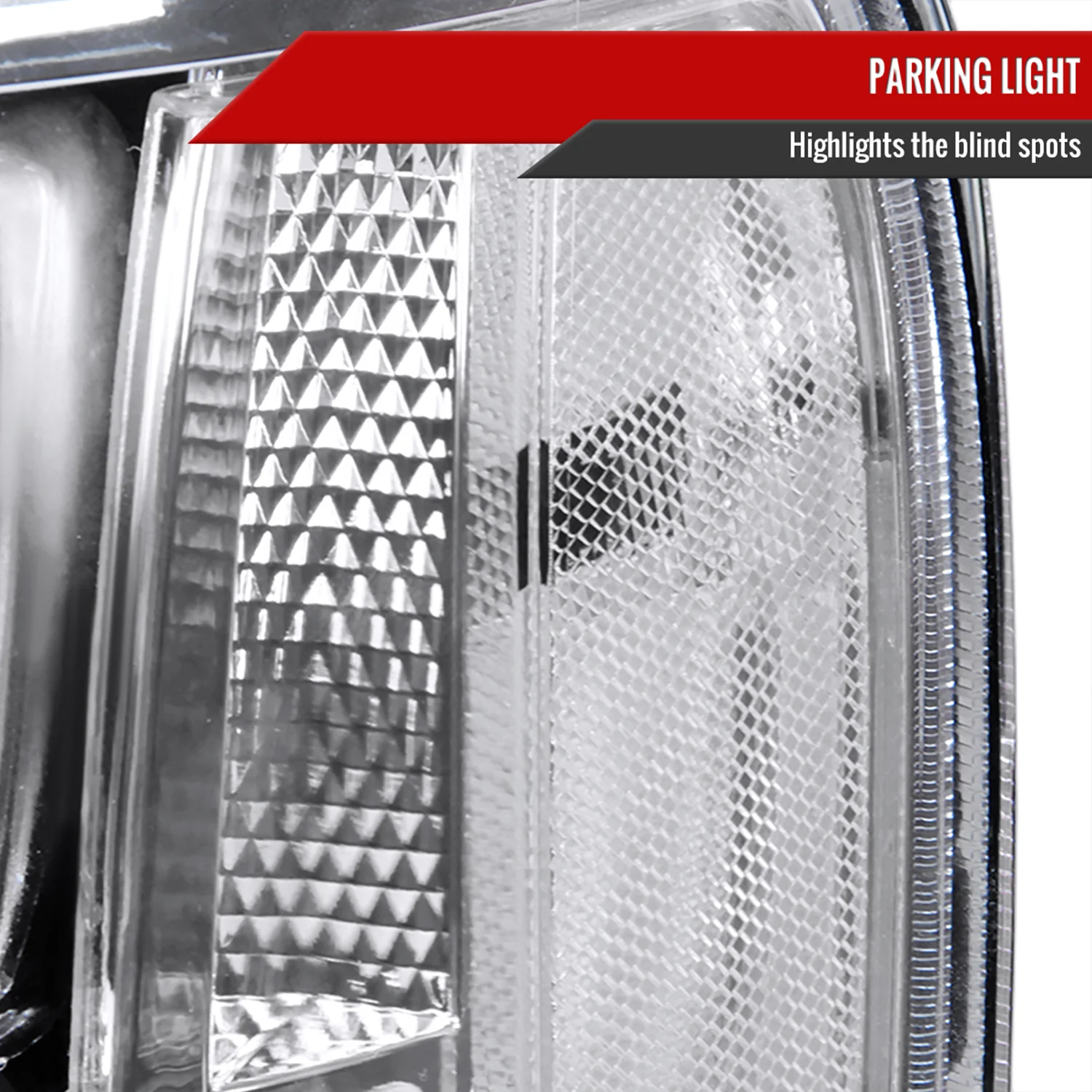 2007-2014 GMC Sierra Factory Style Headlights Clear Reflector Chrome/Clear - Image 6