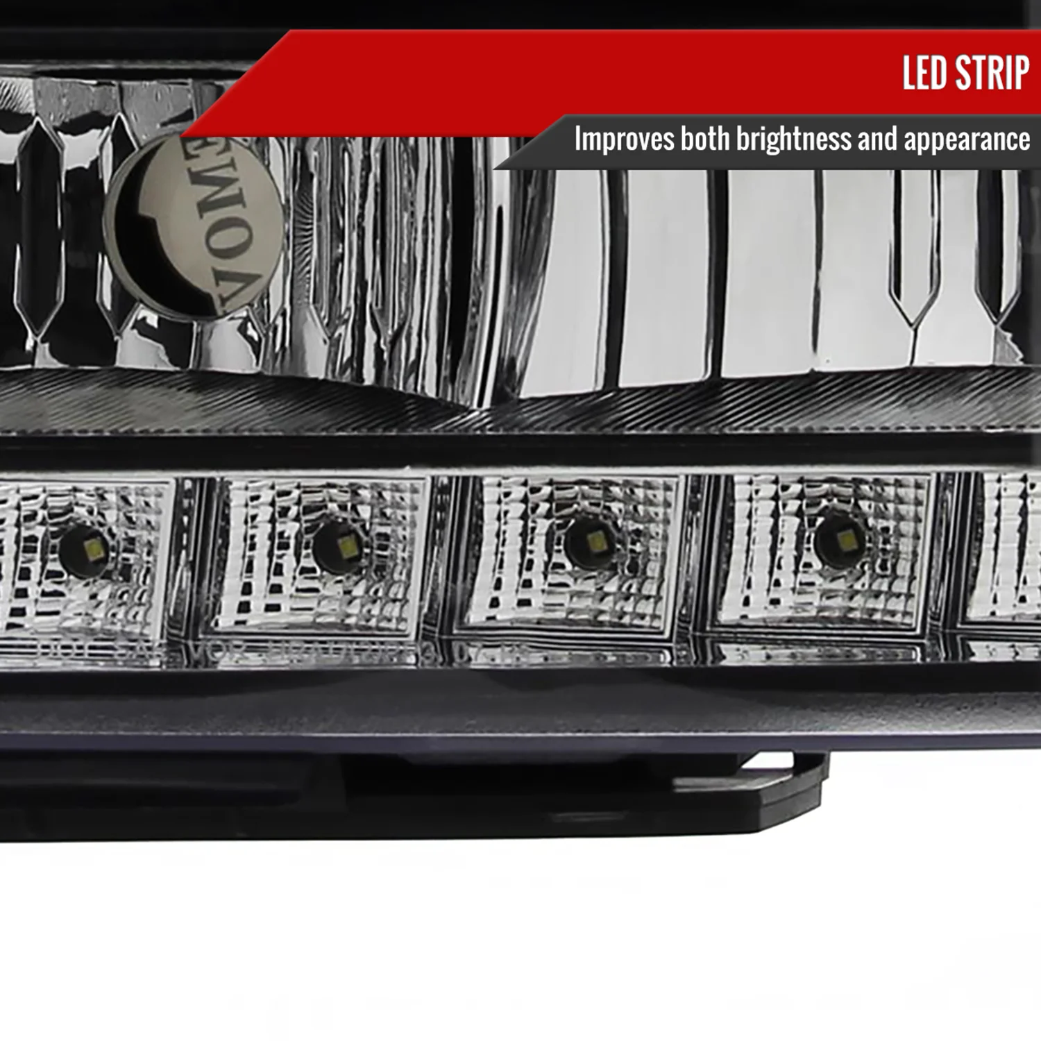 2007-2014 GMC Sierra SMD Dual Halo Projector Headlights Matte Black/Clear Lens - Image 6