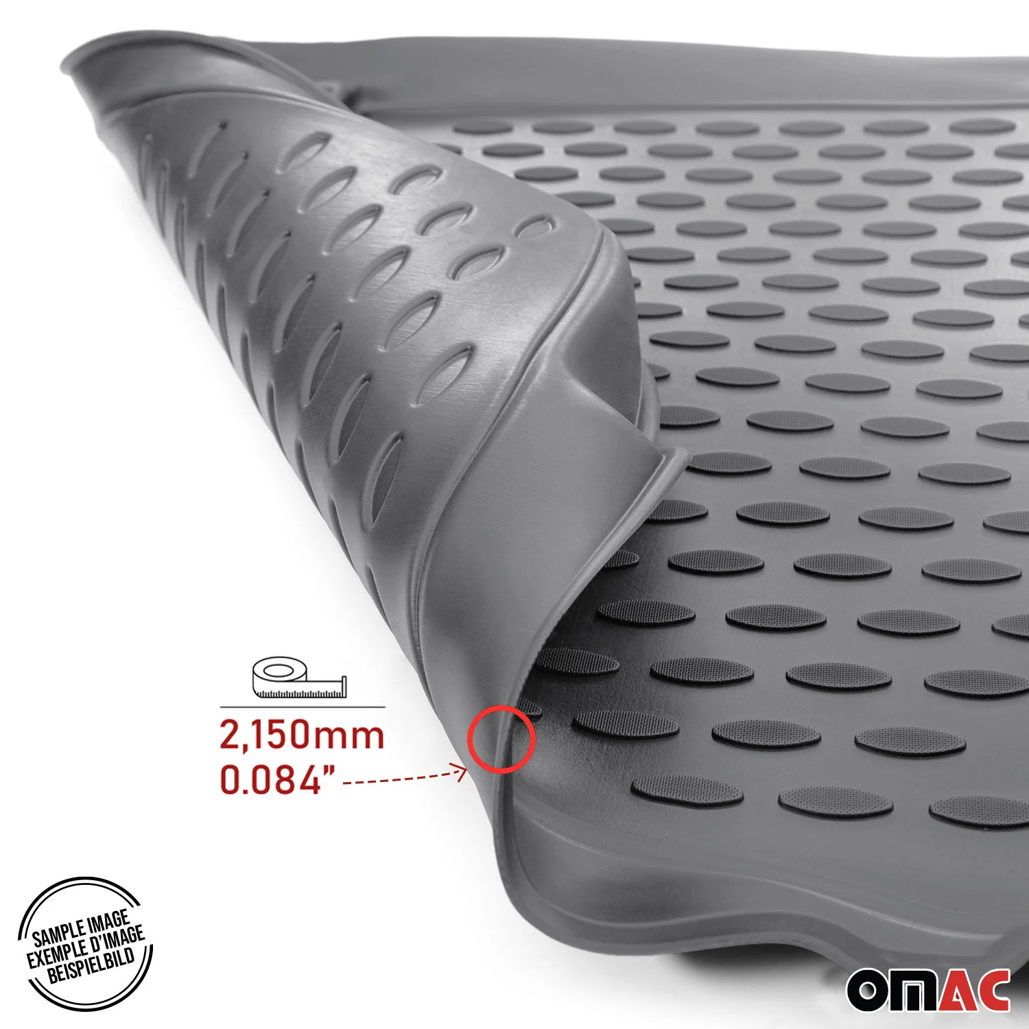 2007-2014 GMC Yukon Floor Mats Liners Full Set All Weather Gray - Image 7