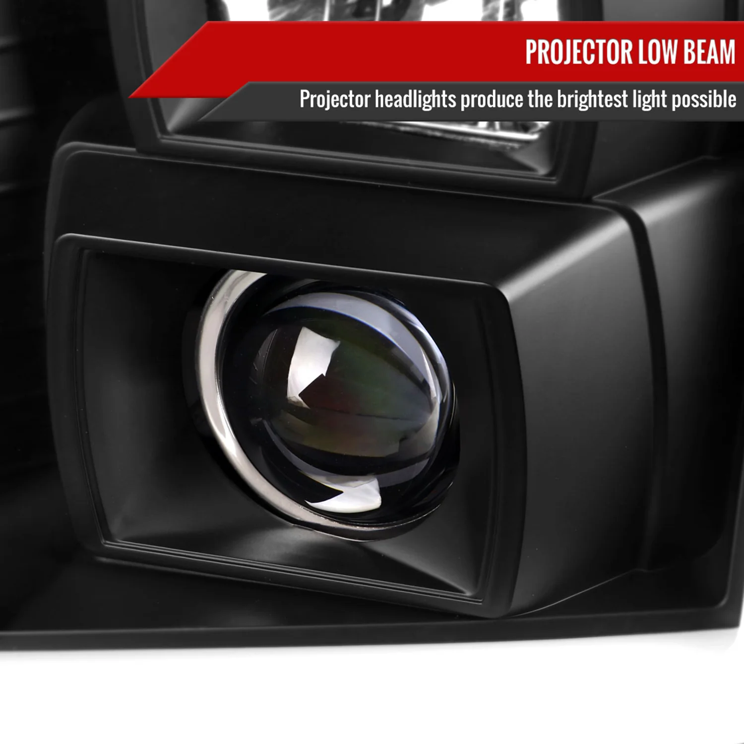2007-2014 GMC Yukon/XL 1500/XL 2500 LED Turn Signal Projector Headlights Black - Image 3
