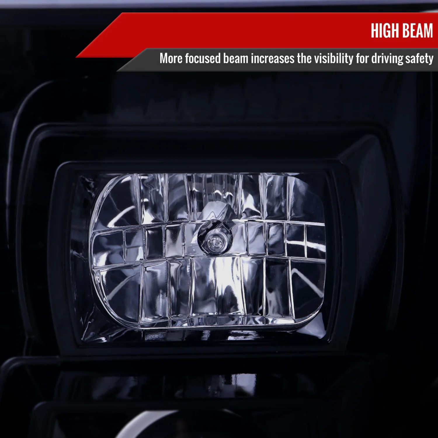 2007-2014 GMC Yukon/XL 1500/XL 2500 LED Turn Signal Projector Headlights Smoke - Image 4