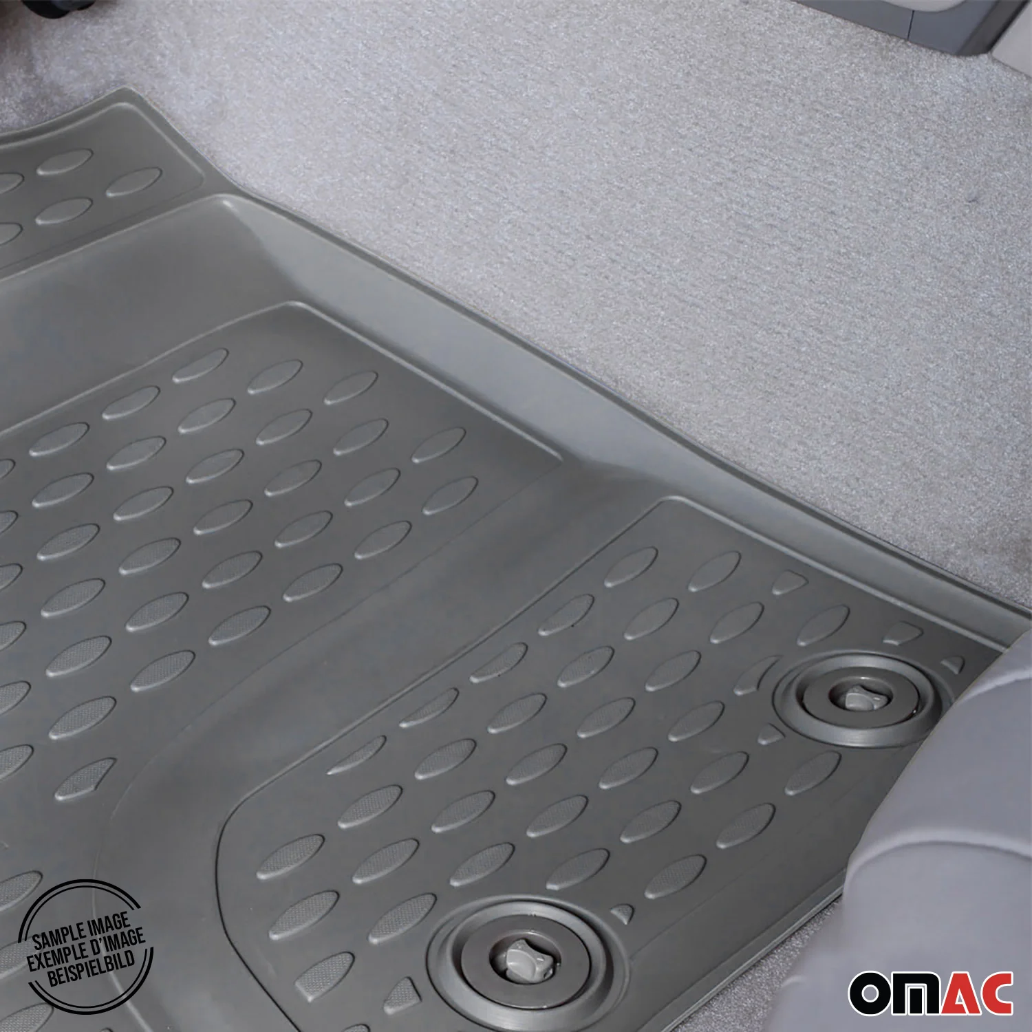 2007-2014 GMC Yukon XL Floor Mats Liners Full Set All Weather Gray - Image 6