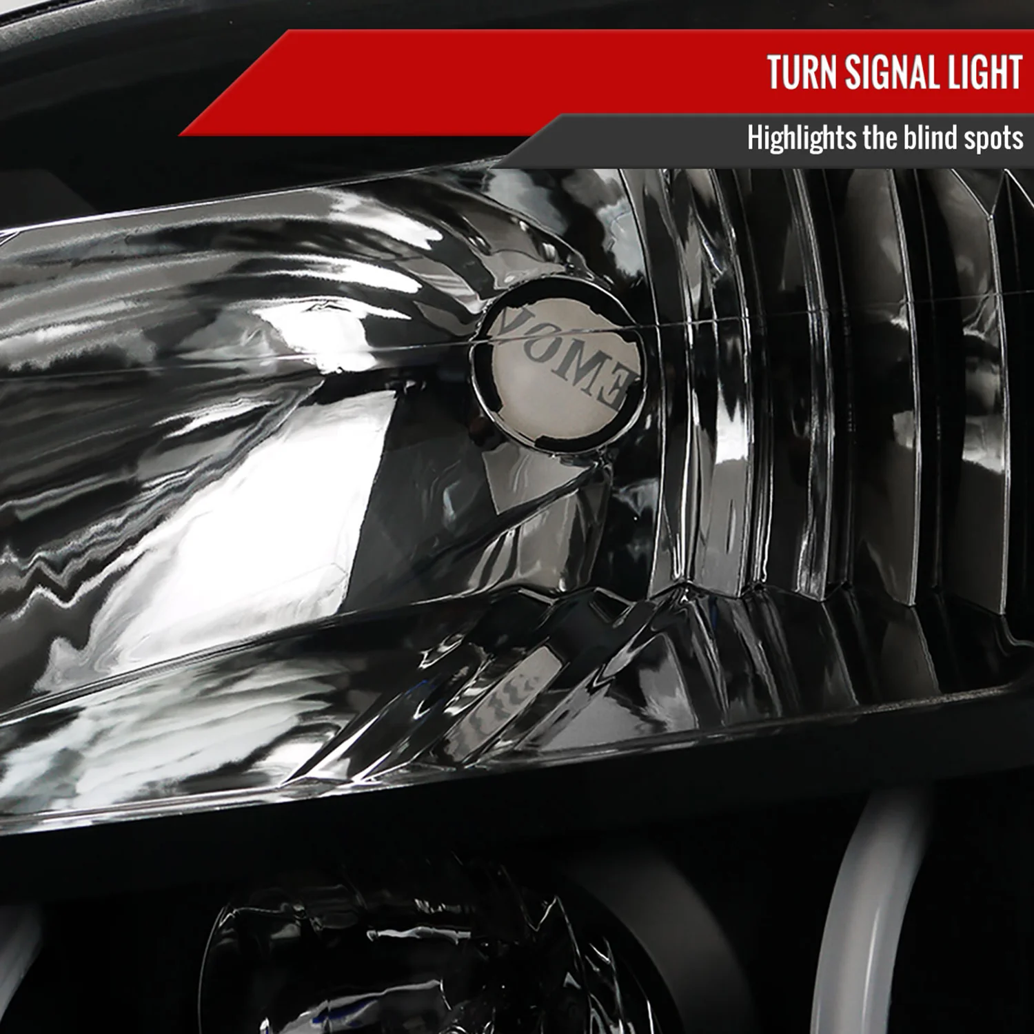 2007-2014 GMC Yukon/Yukon XL 1500/2500 LED U-Bar Projector Headlights Black - Image 6