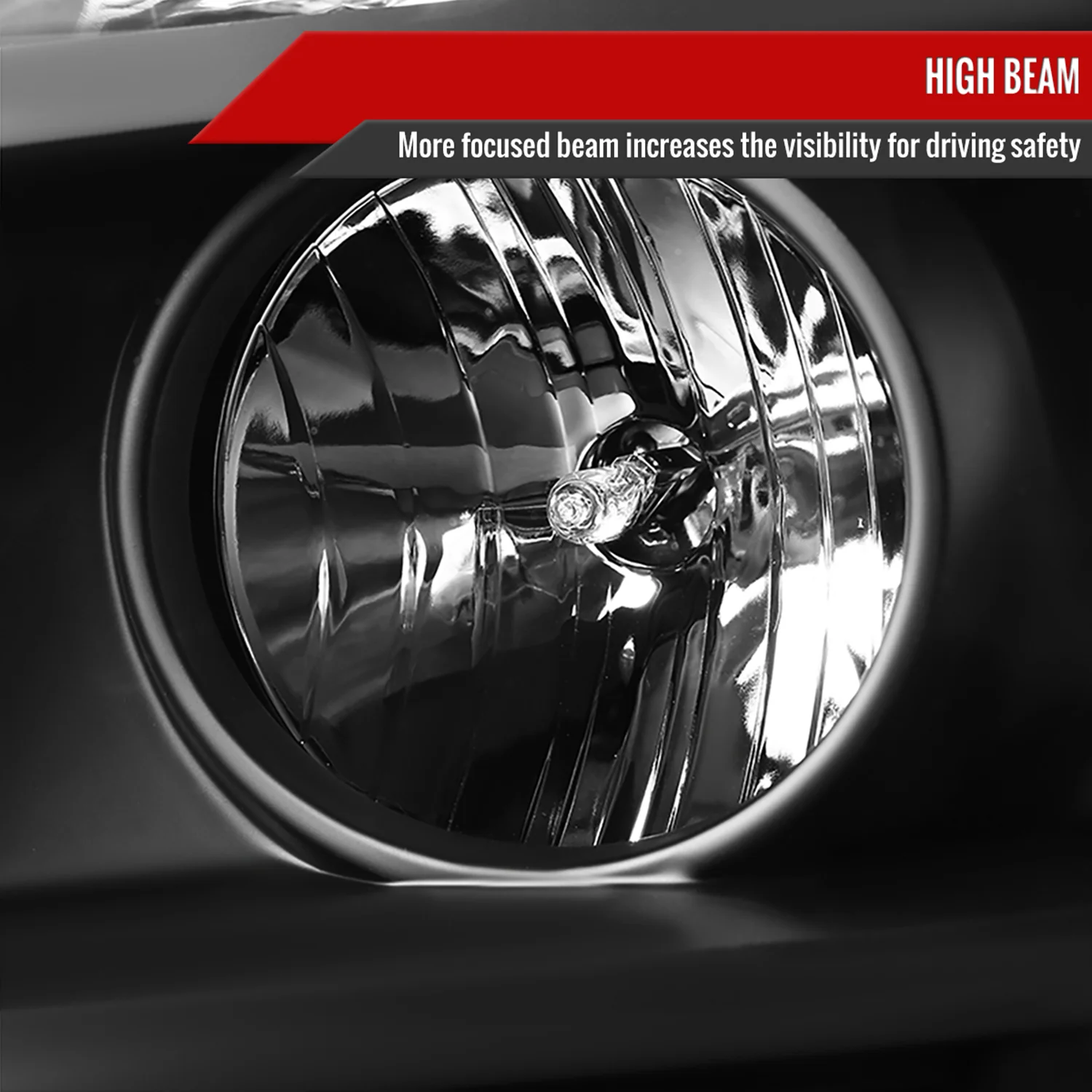 2007-2014 GMC Yukon/Yukon XL 1500/2500 Projector Headlights Matte Black/Clear - Image 4