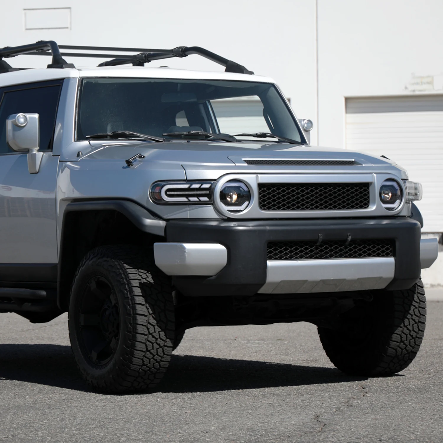 2007-2014 Toyota FJ Cruiser Signal Animated LED Bar Projector Headlights Black - Image 9