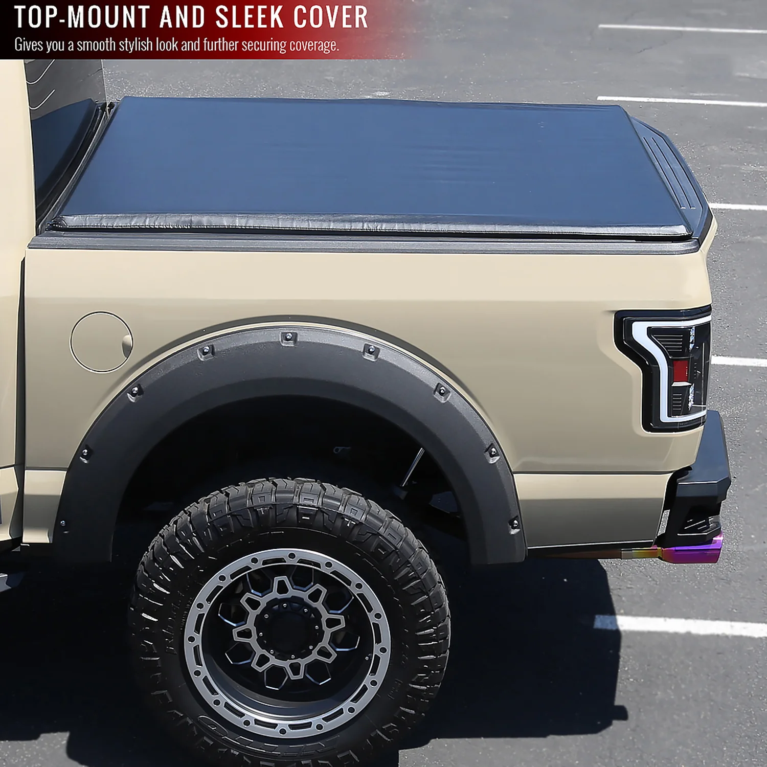 2007-2019 Toyota Tundra CrewMax 66" Short Bed Roll Up Vinyl Tonneau Cover - Image 2