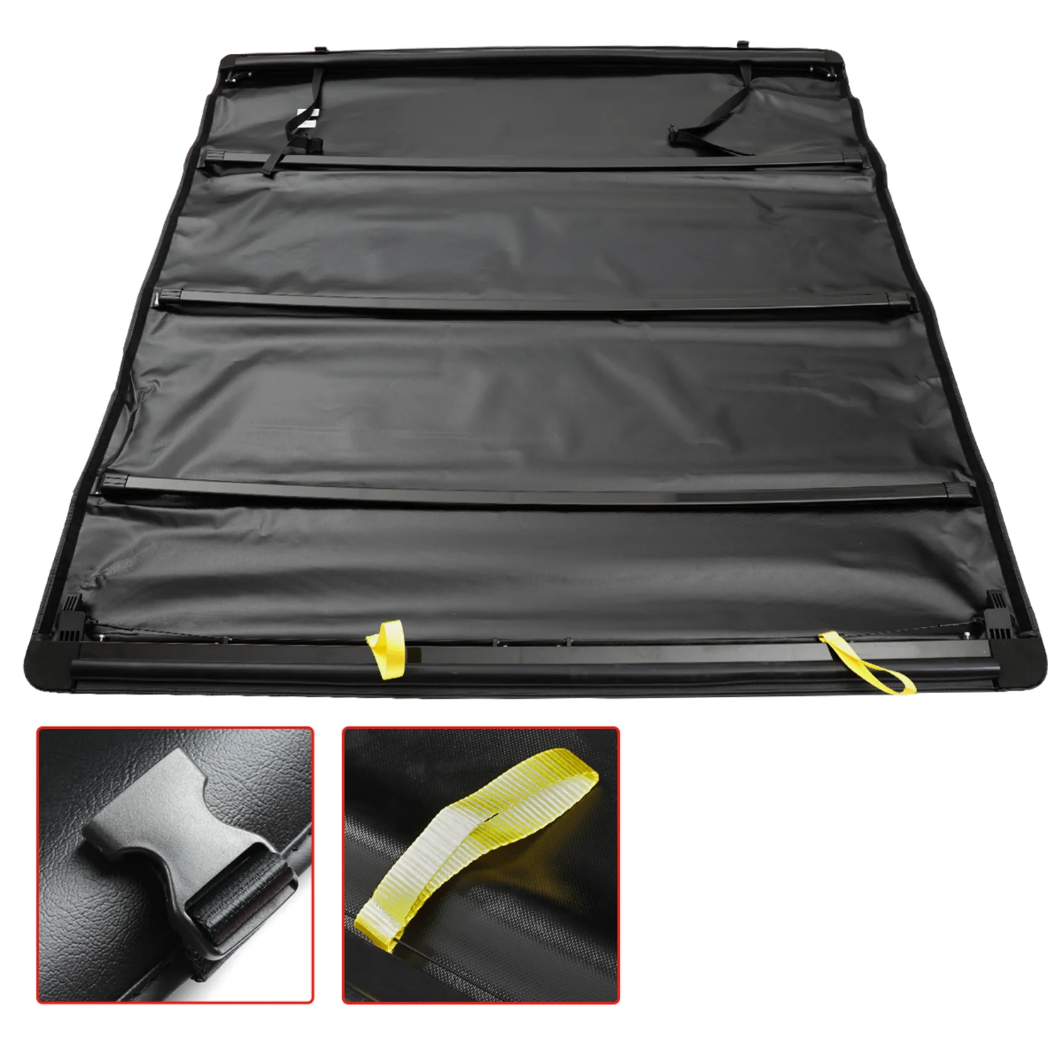 2007-2021 Toyota Tundra 6.5FT Standard Bed Soft Roll Up Tonneau Cover - Image 6