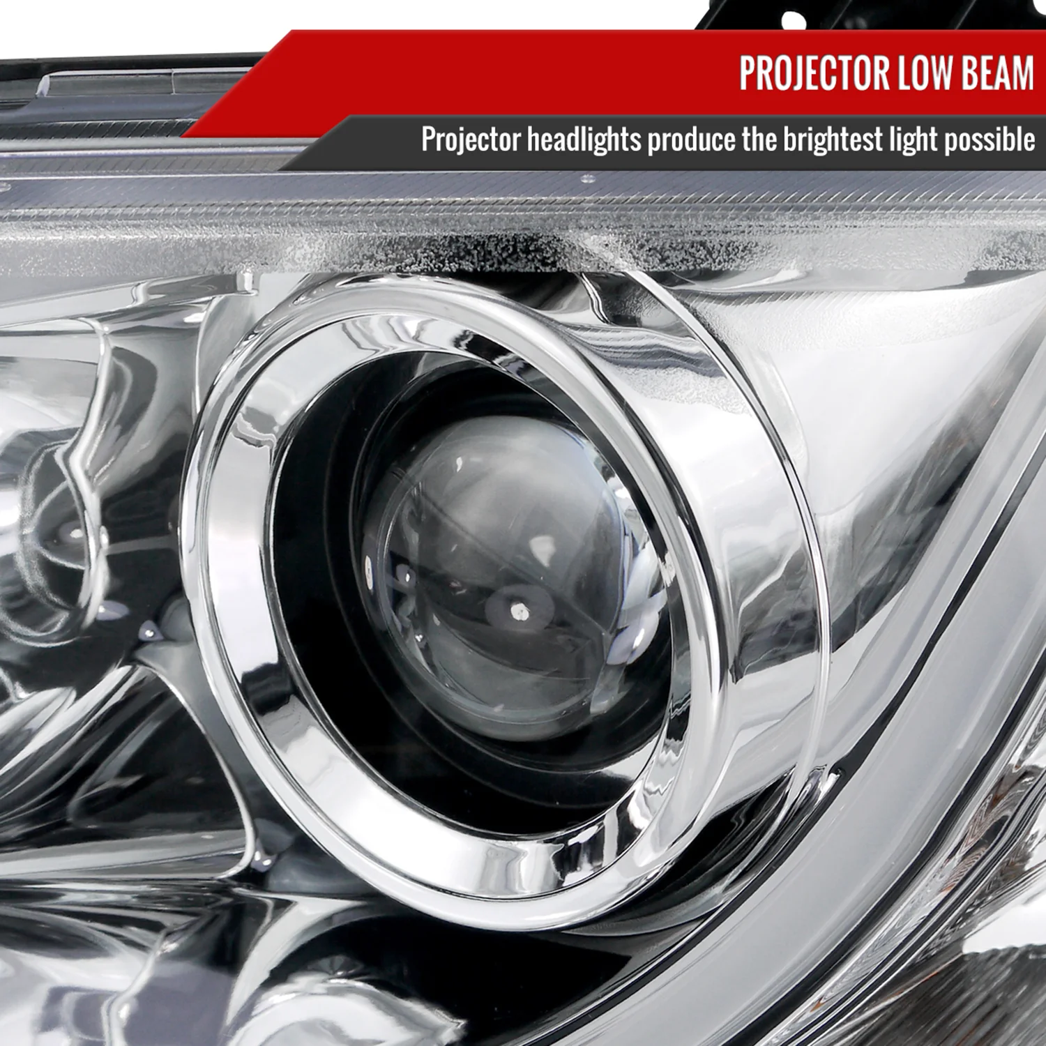 2008-2009 Pontiac G8 LED Bar Projector Headlights Chrome Housing/Clear Lens - Image 3