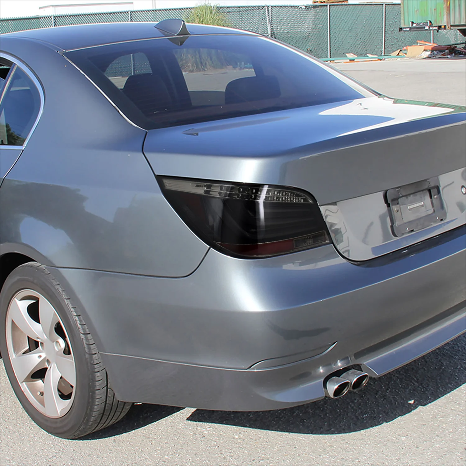 2008-2010 BMW E60 5 Series Sedan LED Tail Lights Glossy Black/Smoke Lens - Image 10