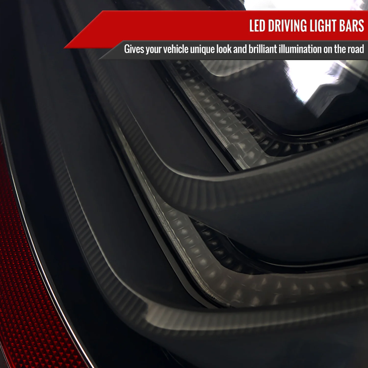 2008-2010 BMW E60 5 Series Sedan LED Tail Lights Glossy Black/Smoke Lens - Image 4