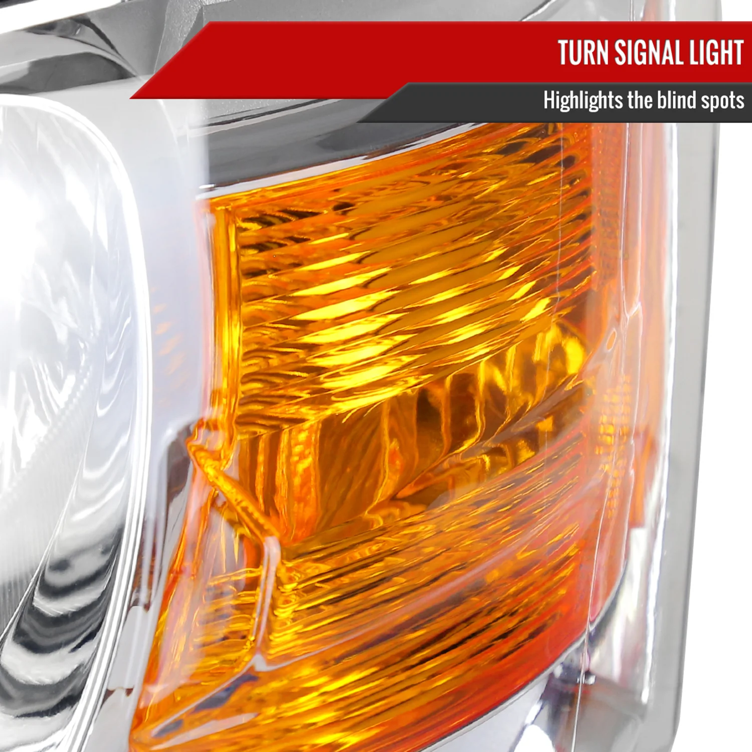 2008-2010 Dodge Grand Caravan Factory Style Headlights - Chrome/Clear Lens - Image 4