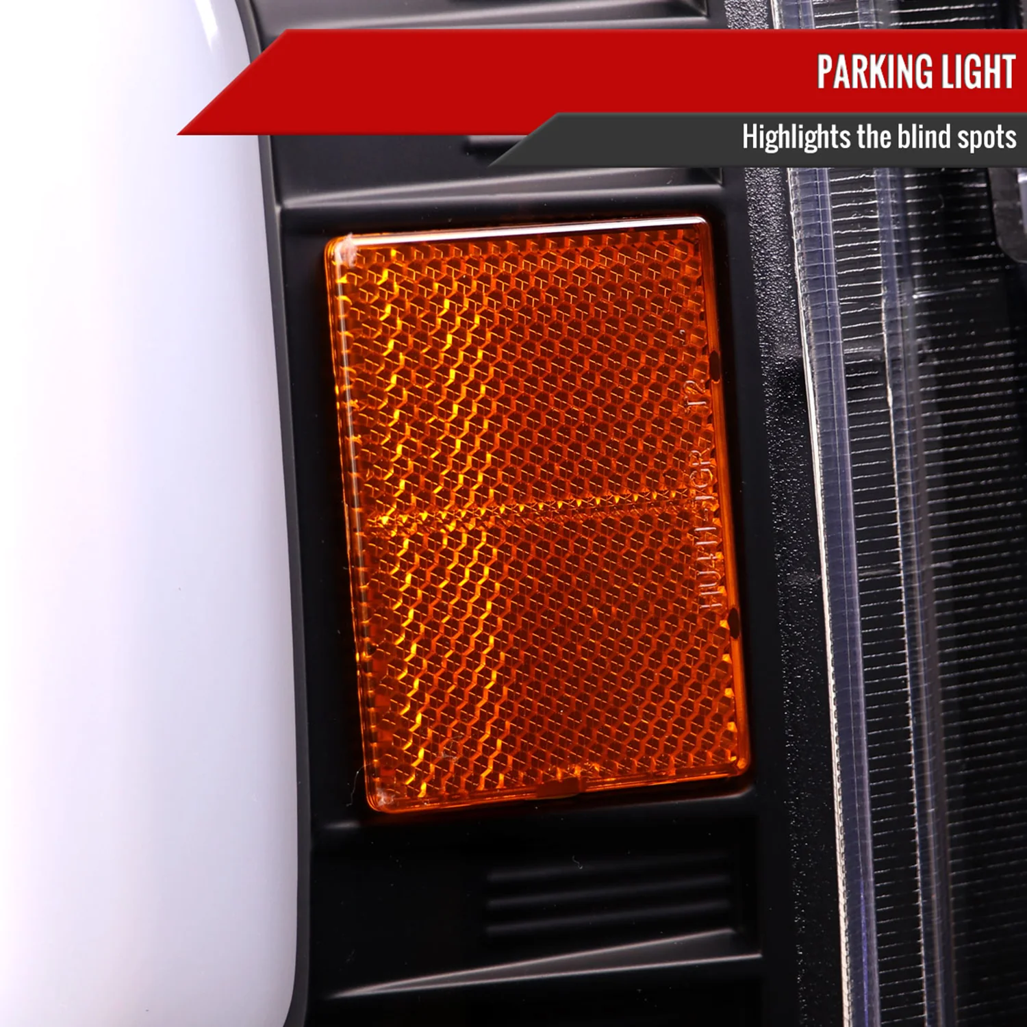 2008-2010 Ford F-250/350/450/550 LED Signal Bar Projector Headlights Black - Image 6