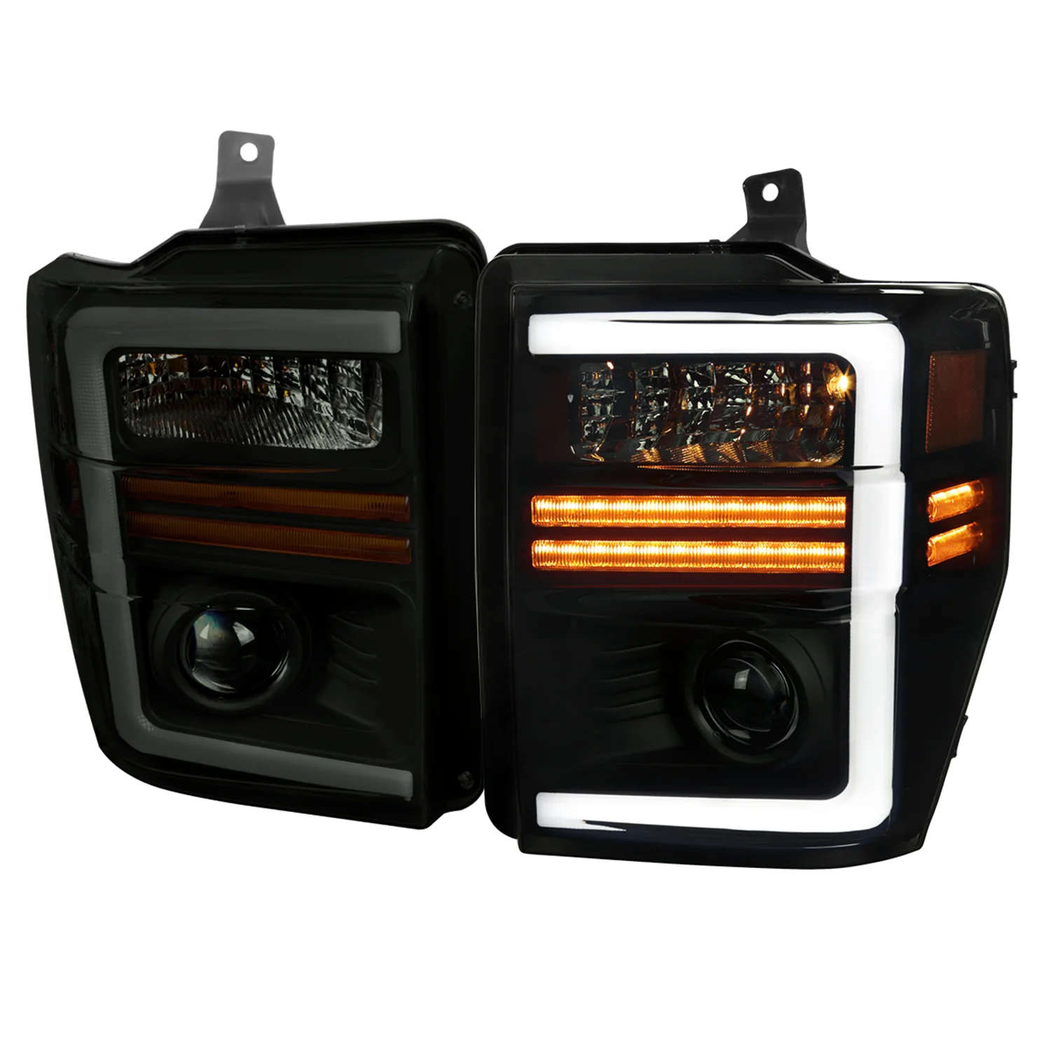 2008-2010 Ford F-250/350/450/550 Super Duty Headlights LED Signal Smoke