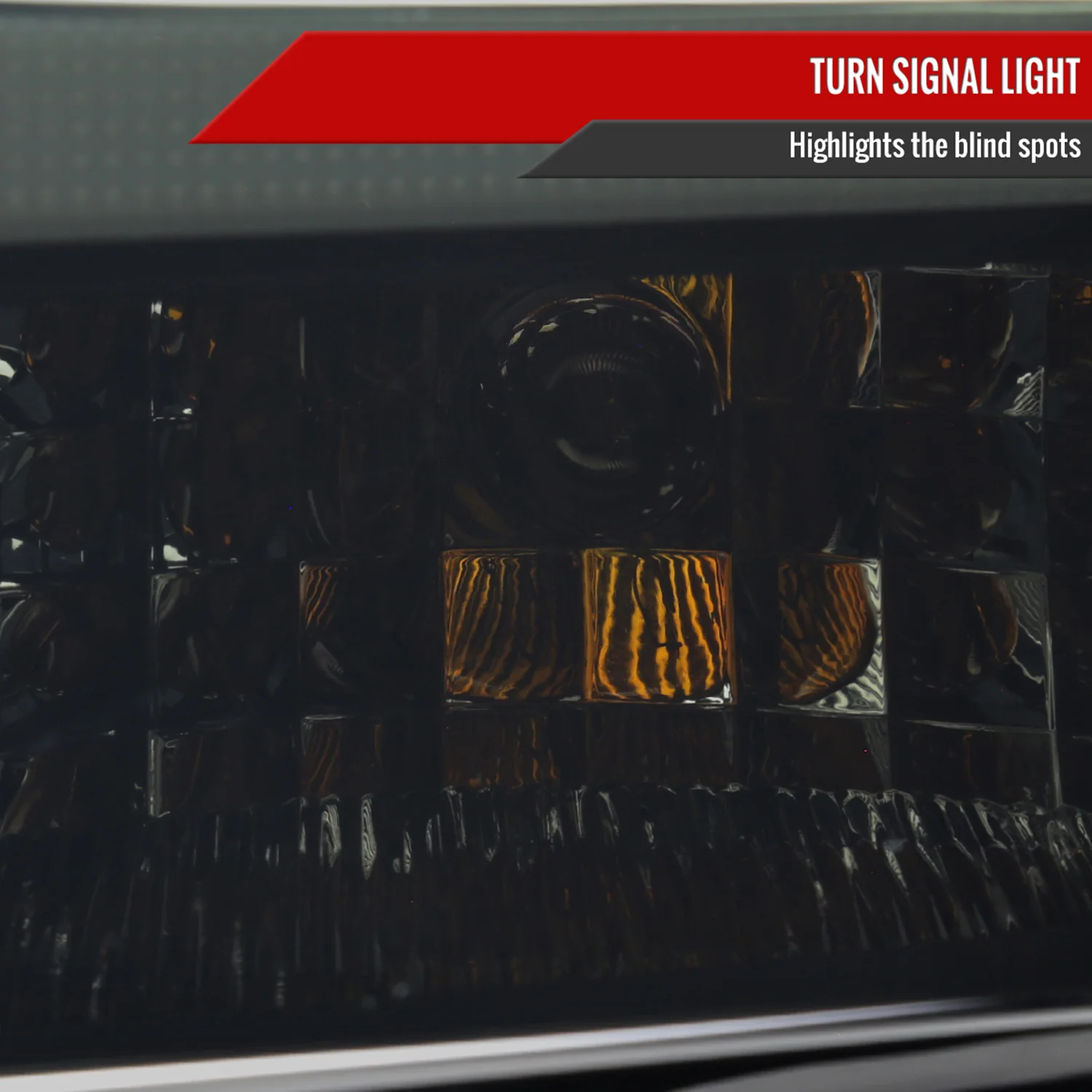 2008-2010 Ford F-250/350/450/550 SuperDuty LED Signal Factory Headlights Black - Image 6