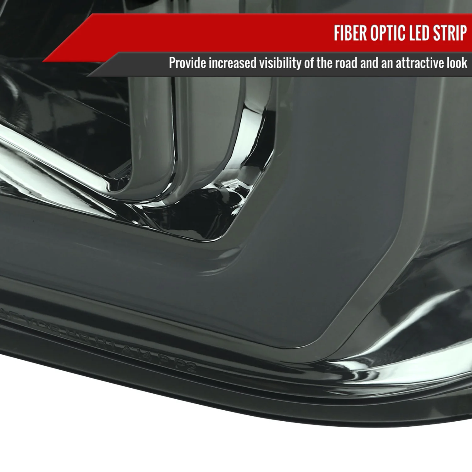 2008-2010 Ford F-250 F-350 F-450 LED C-Bar Projector Headlight Chrome/Smoke - Image 5