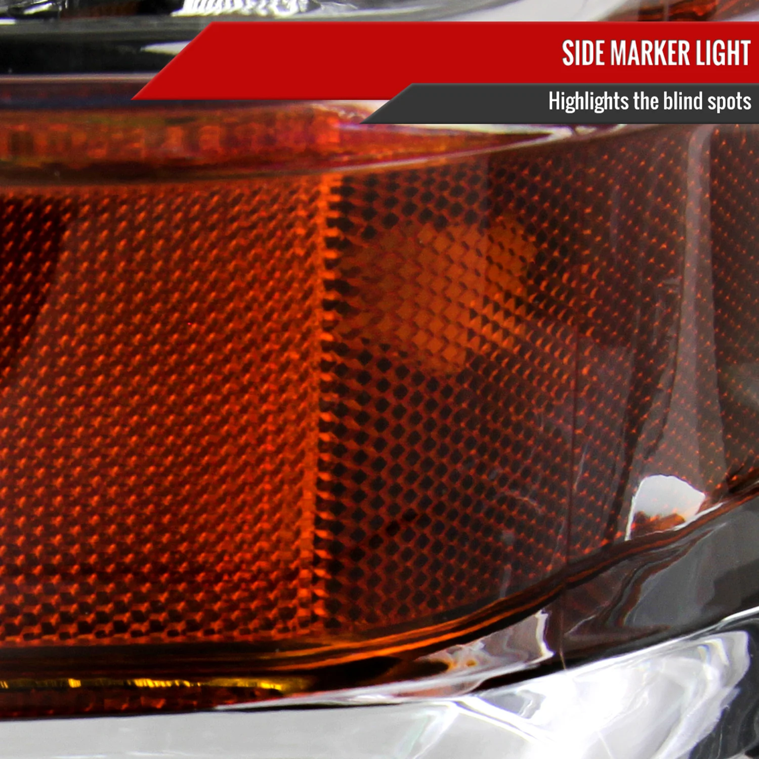 2008-2010 Ford F-250/F-350/F-450 Super Duty Factory Headlights Amber / Chrome - Image 5