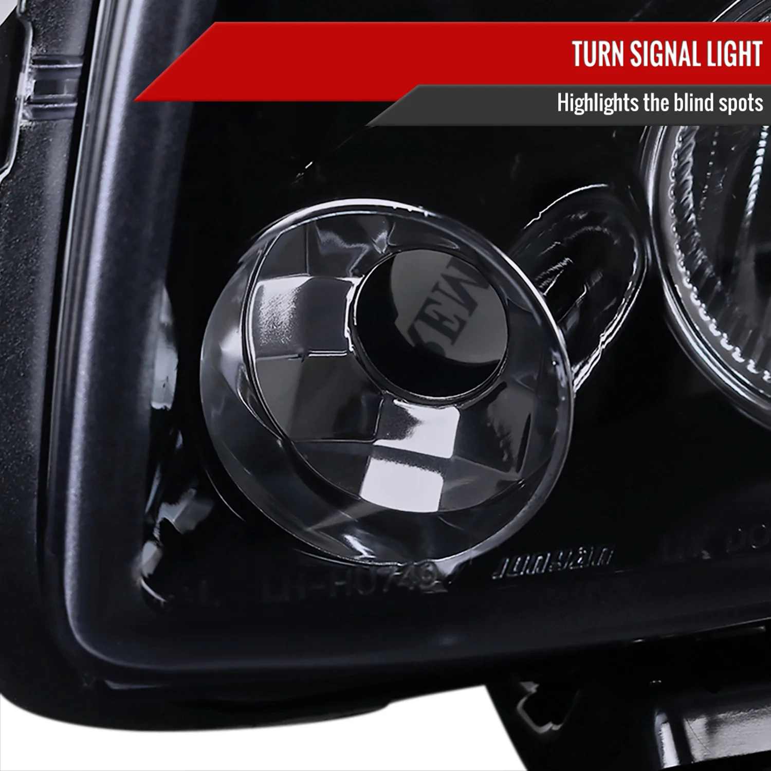 2008-2010 Scion xB Single Halo Projector Headlights Glossy Black/Smoke Lens - Image 5