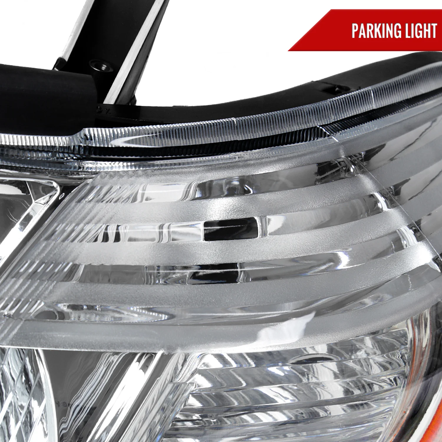 2008-2010 Toyota Highlander Factory Halogen Headlights Chrome/Clear - Image 5