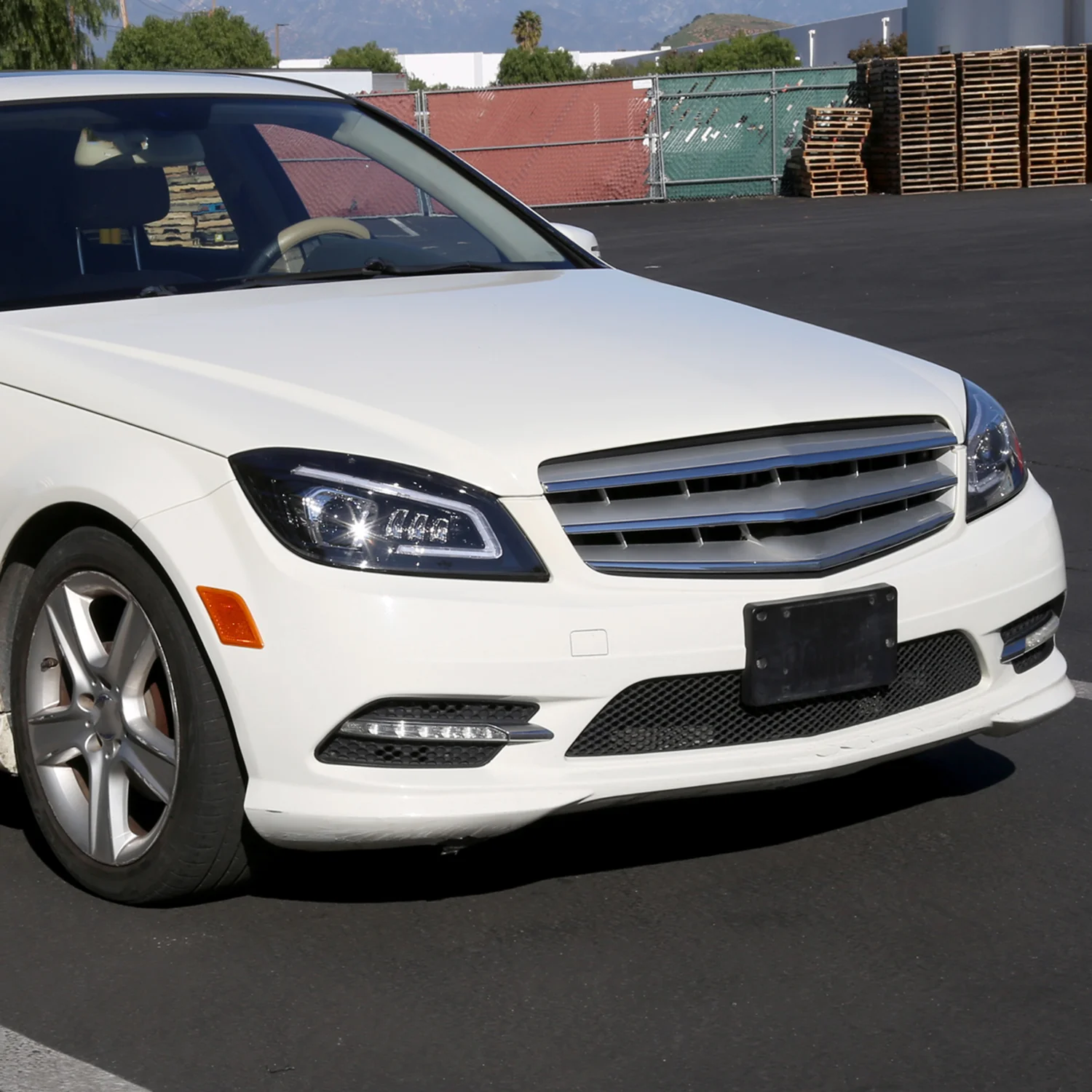 2008-2011 Mercedes Benz W204 C-Class Full LED Projector Headlights Black - Image 9