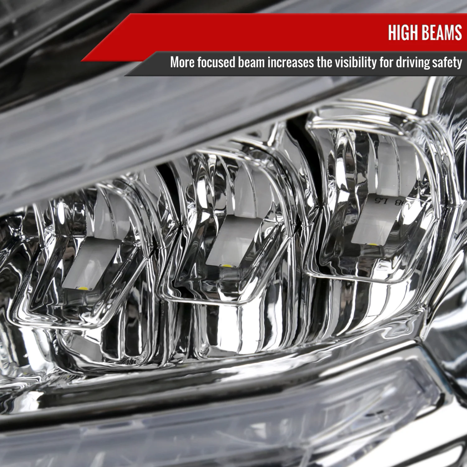 2008-2011 Mercedes Benz W204 C-Class Full LED Projector Headlights Chrome - Image 5