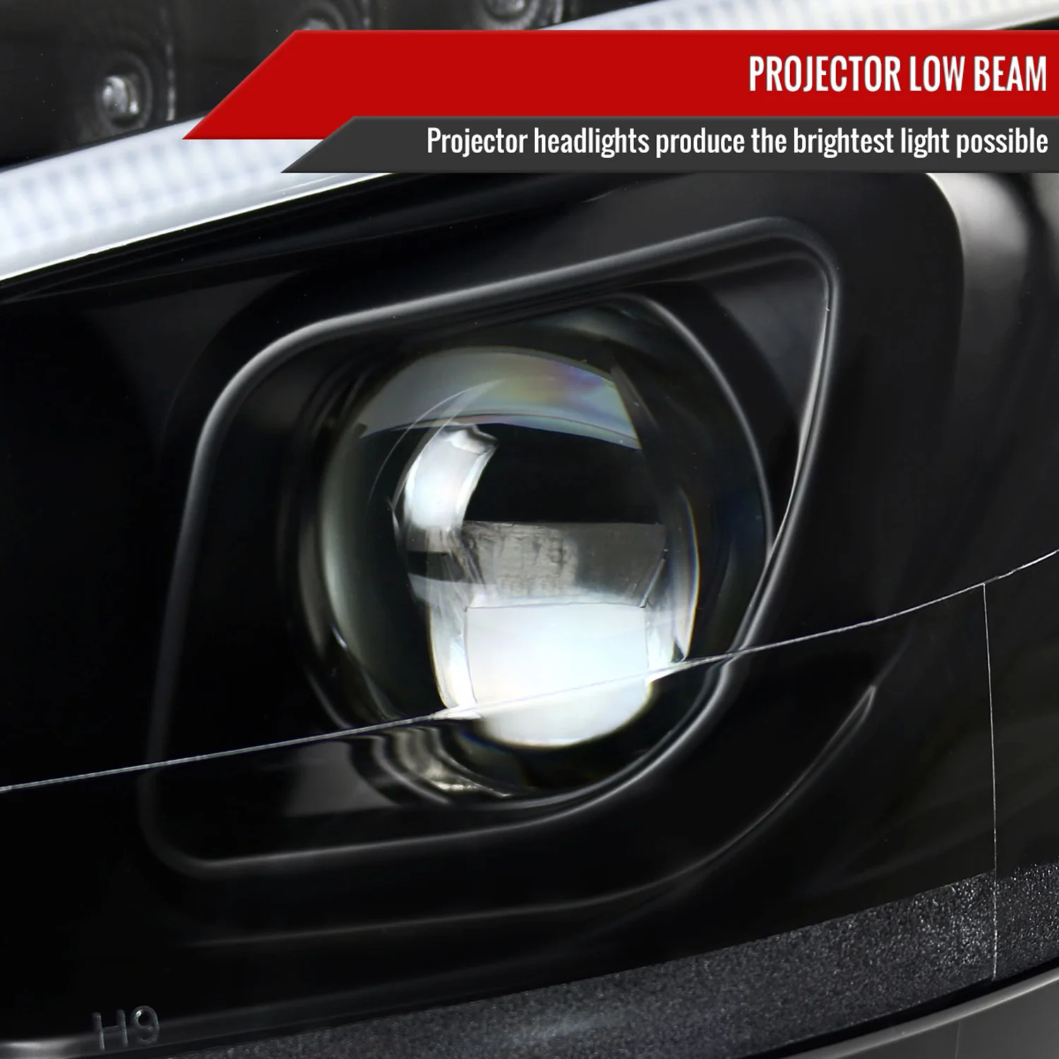 2008-2011 Mercedes W204 C Class Headlights LED Light Bar&LED Signal Black - Image 3