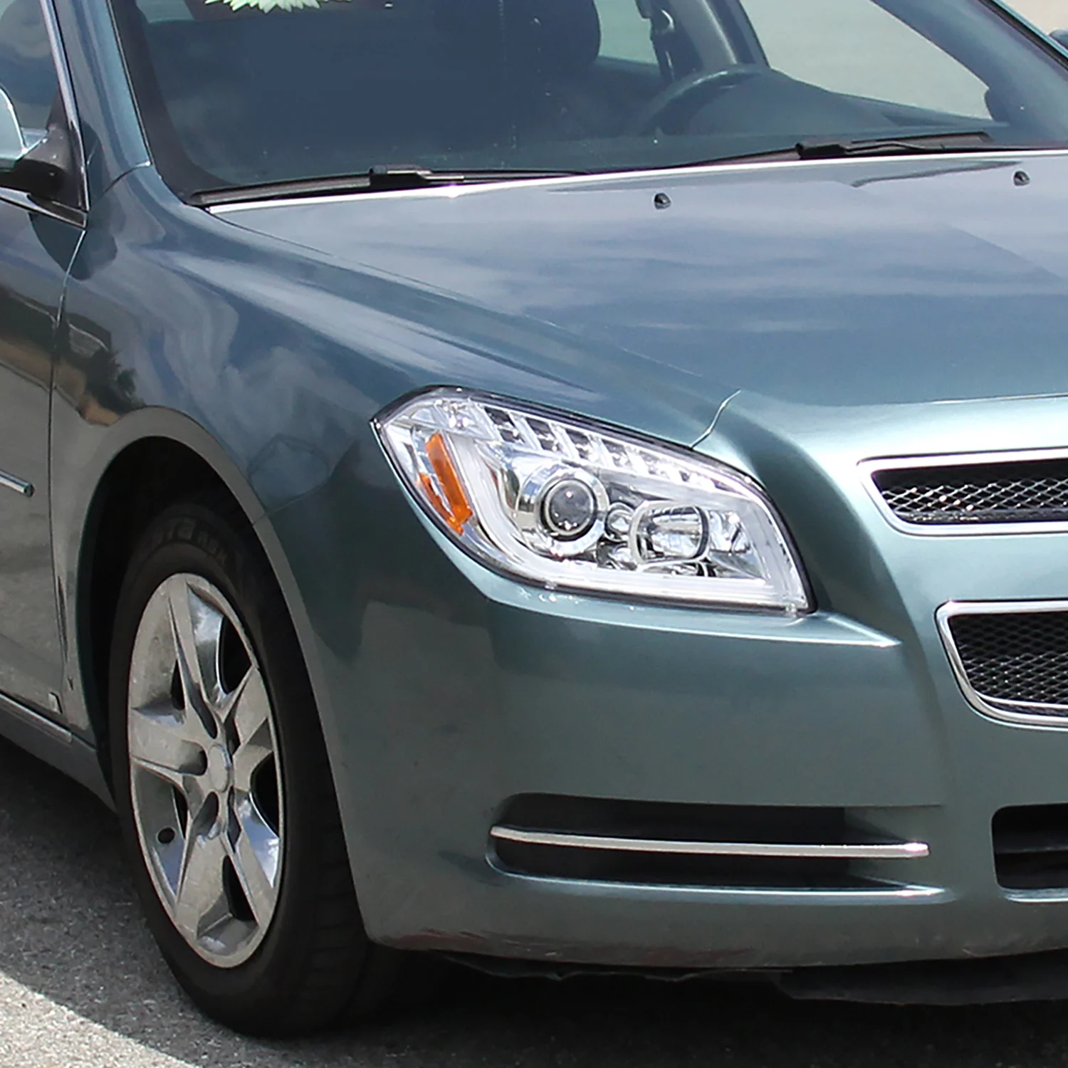 2008-2012 Chevy Malibu LS LT LTZ Hybrid LED Bar Headlights LED Signal Chrome - Image 9