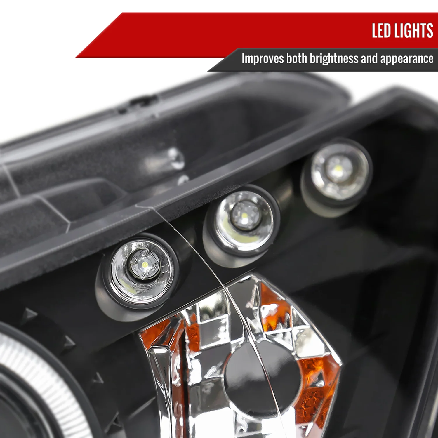 2008-2012 Honda Accord Coupe Dual Halo Projector Headlights Matte Black/Clear - Image 5