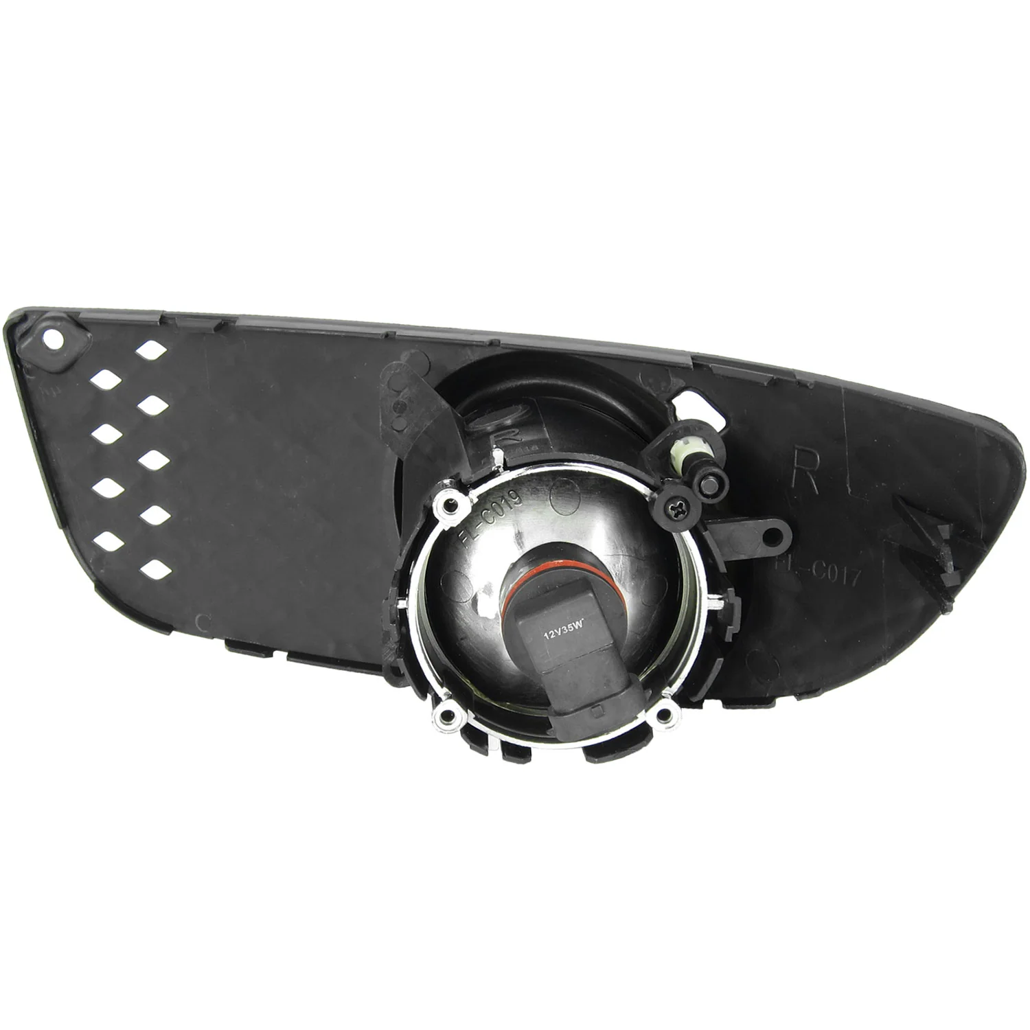 2008-2012 Mitsubishi Lancer H11 Fog Lights Kit Chrome Housing/Yellow Lens - Image 5