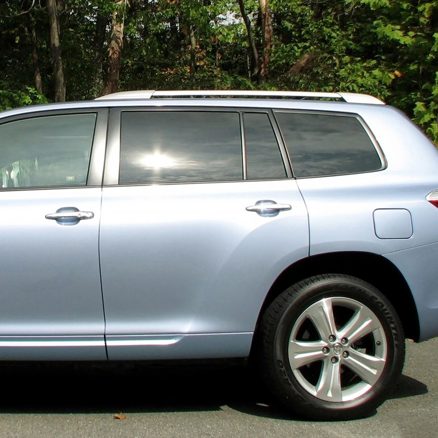 2008-2013 Toyota Highlander Chrome Powder Coated Alu Roof Rack Cross Bars - Image 10