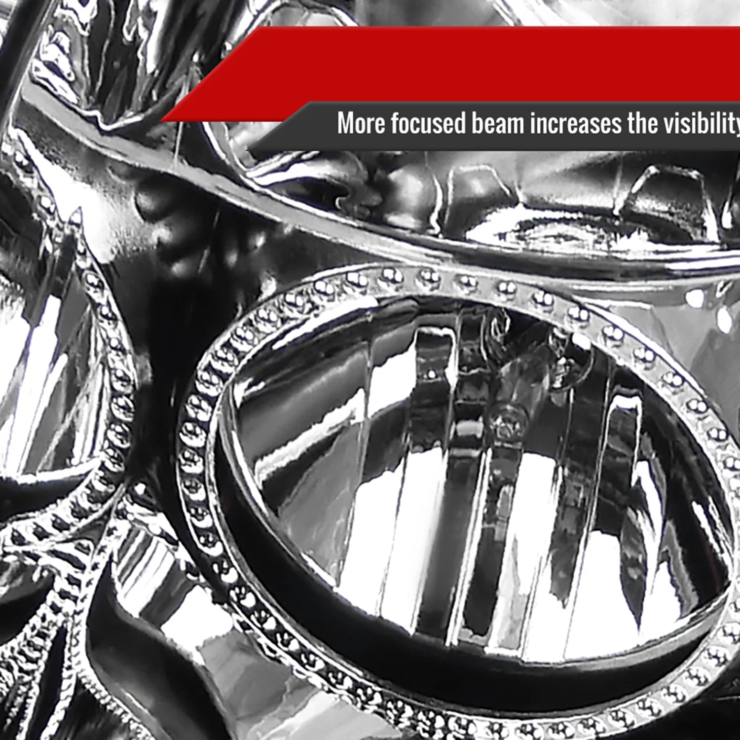 2008-2014 Cadillac CTS Projector Headlights w/LED Light Strip Chrome/Clear - Image 4