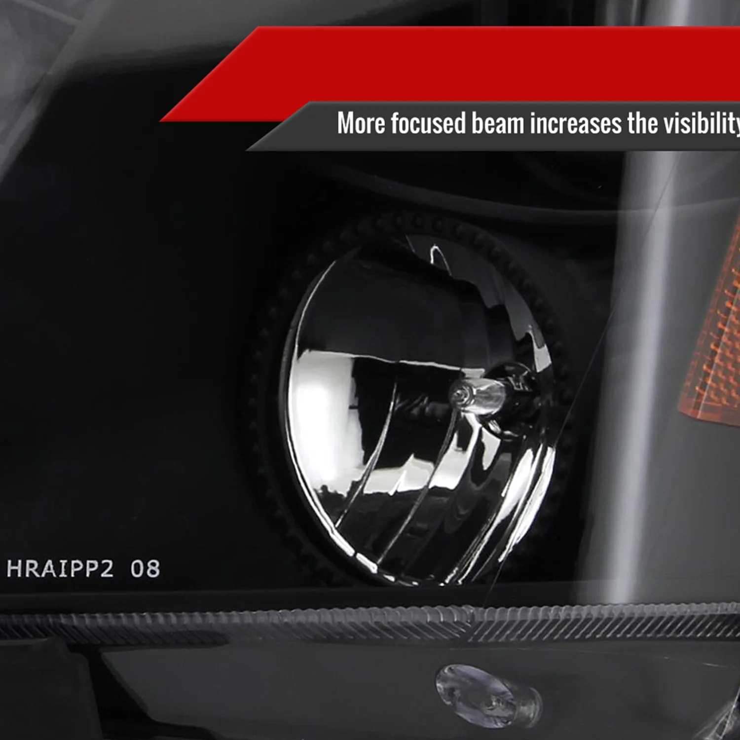 2008-2014 Cadillac CTS Projector Headlights w/LED Light Strip Matt Black/Clear - Image 4