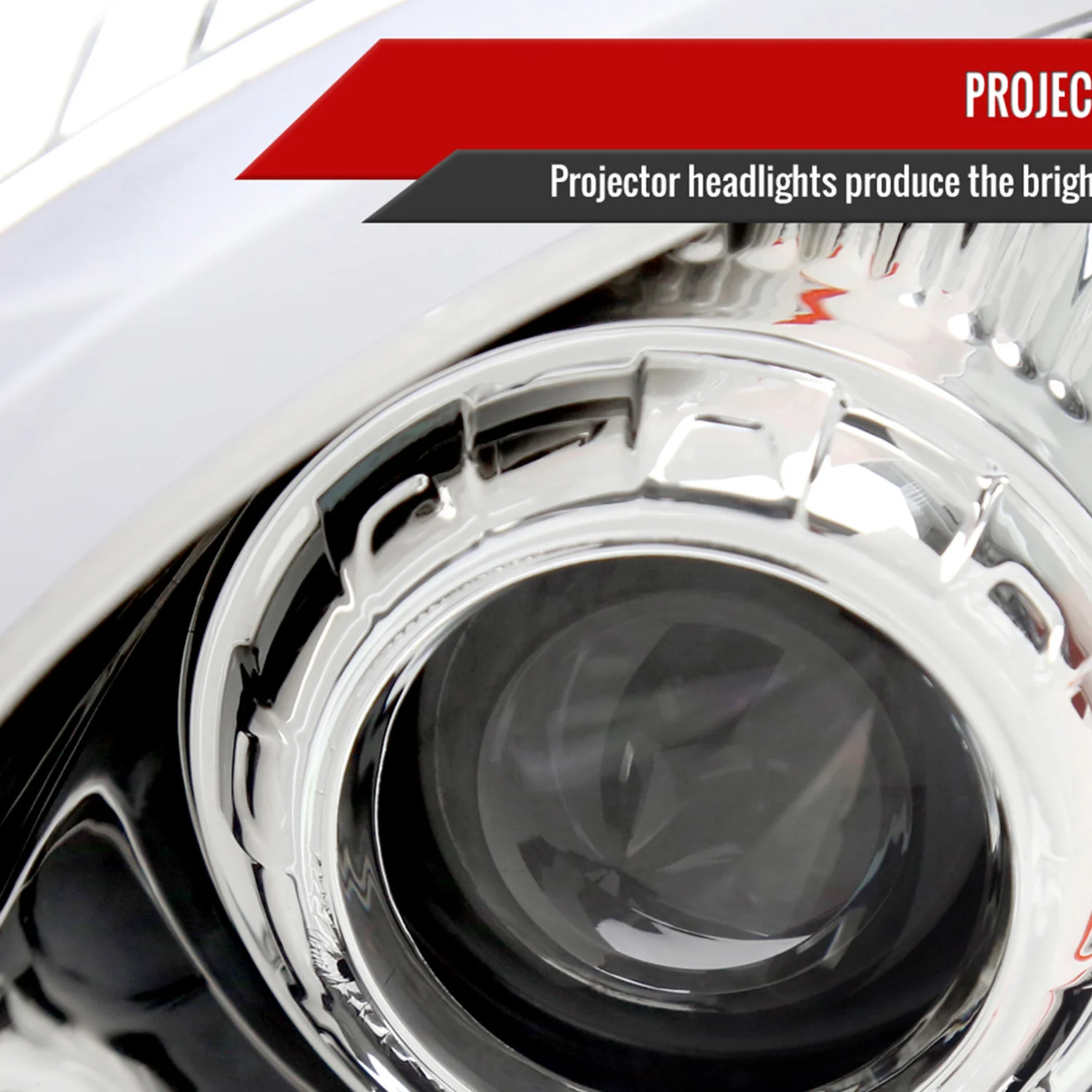 2008-2014 Cadillac CTS Sequential LED Bar Projector Headlights Chrome - Image 3