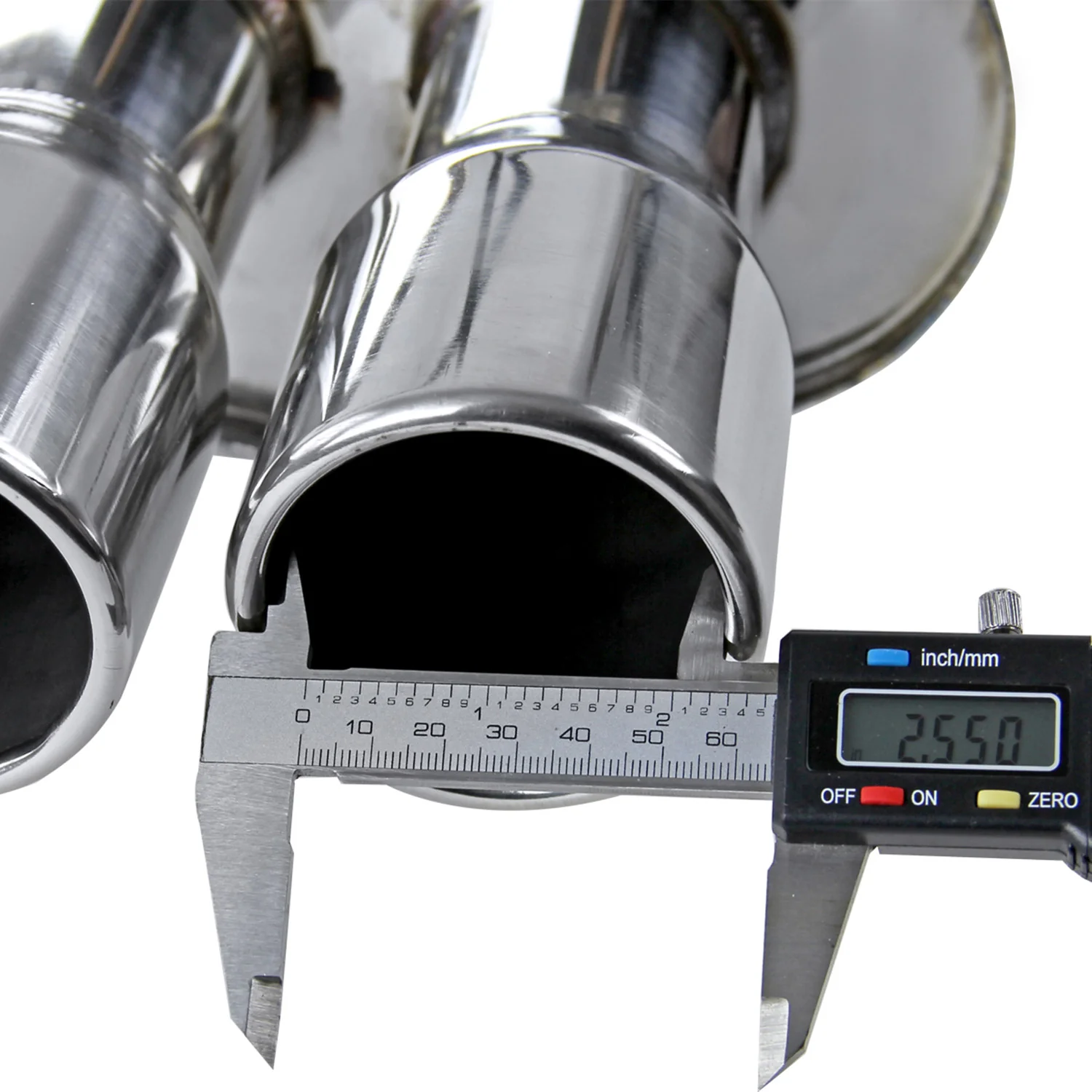 2008-2014 Subaru Impreza WRX STI Sedan Steel Dual Catback Exhaust Quad Tips - Image 5