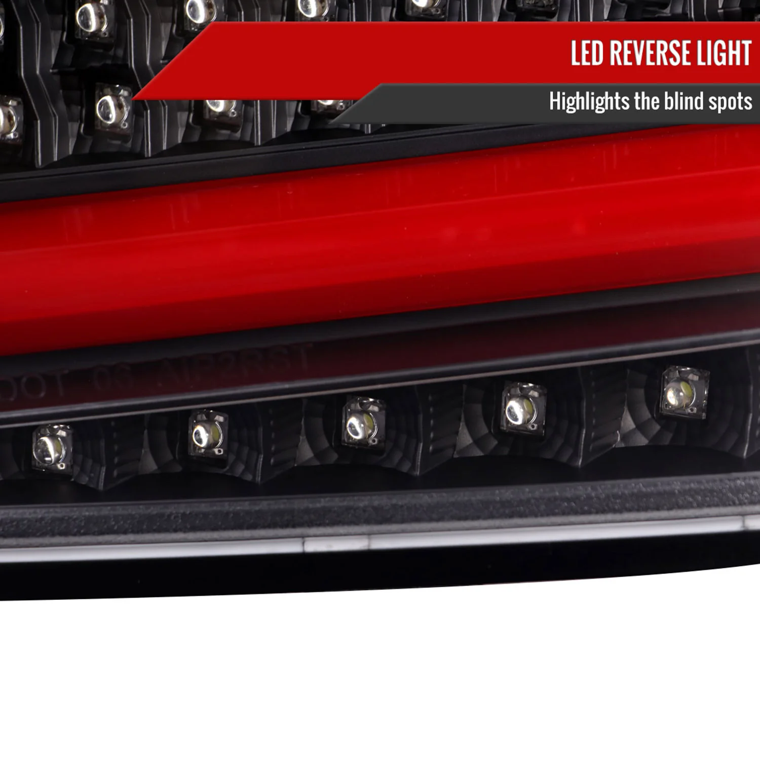 2008-2014 Subaru ImprezaWRX/STI Red LED Turn Signal Tail Lights Matt Black - Image 5