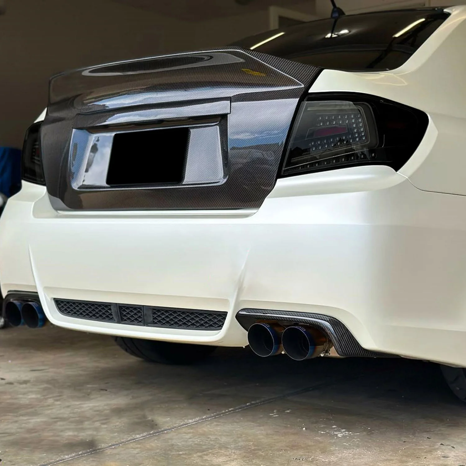 2008-2014 Subraru Impreza WRX/STI LED Turn Signal Tail Lights Glossy Black - Image 10