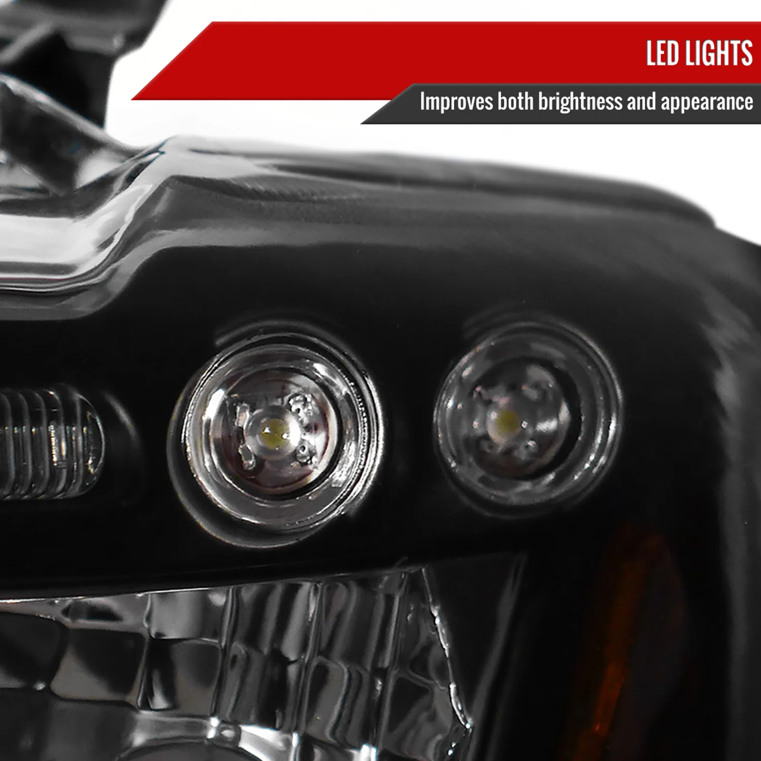 2009-2010 Toyota Corolla Dual Halo Projector Headlights Matte Black/Clear Lens - Image 5