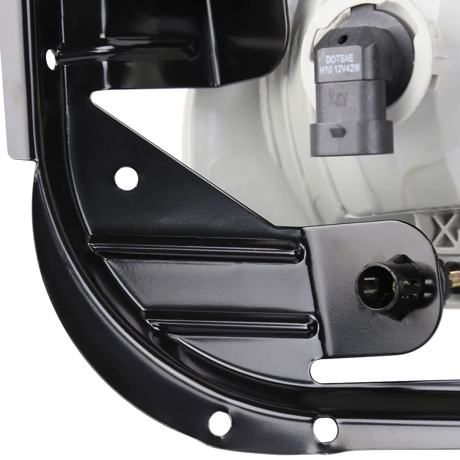 2009-2012 Dodge RAM 1500/ 2010-2018 RAM 2500/3500 H10 Fog Lights Chrome/Clear - Image 4