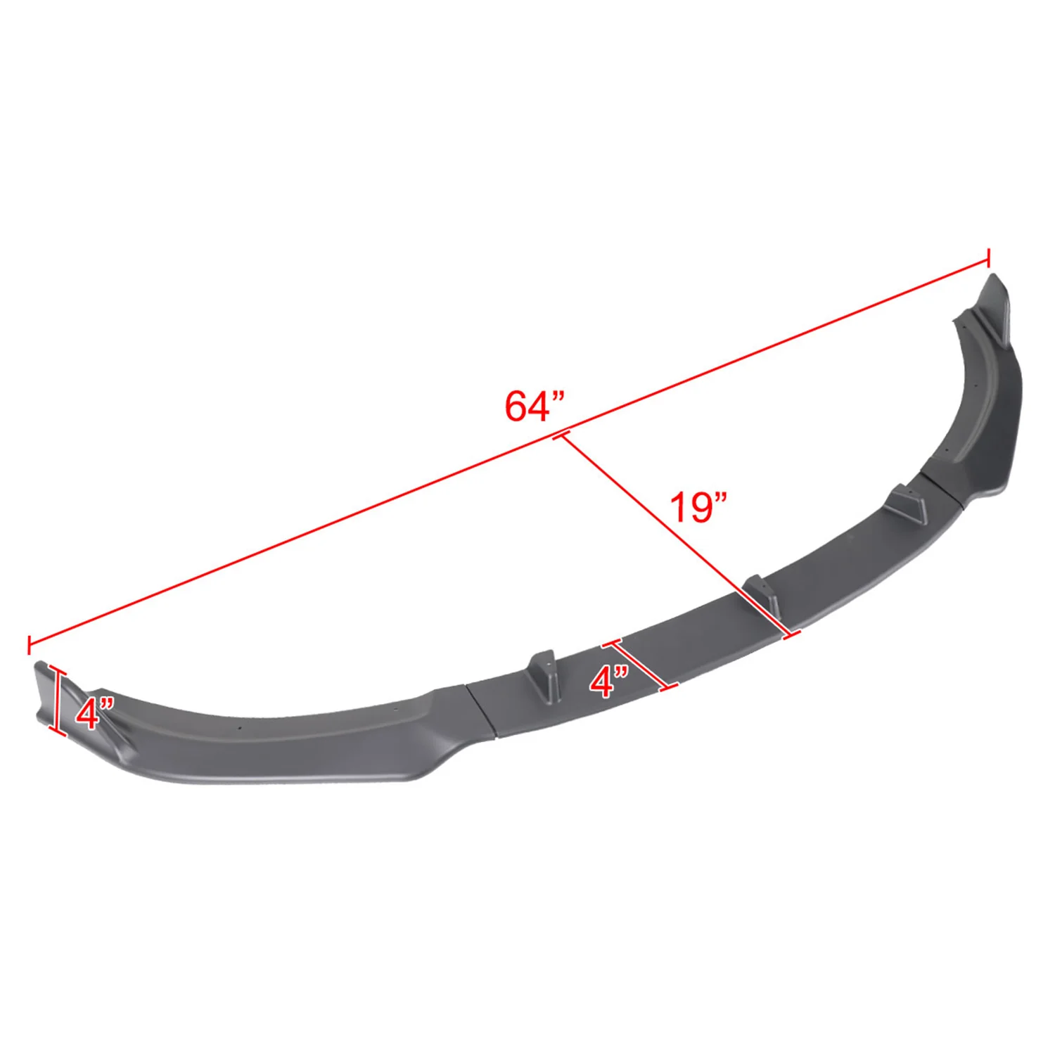2009-2012 Mazda Miata MX-5 Matte Black 3Pcs Front Bumper Lip Splitter Kit - Image 2