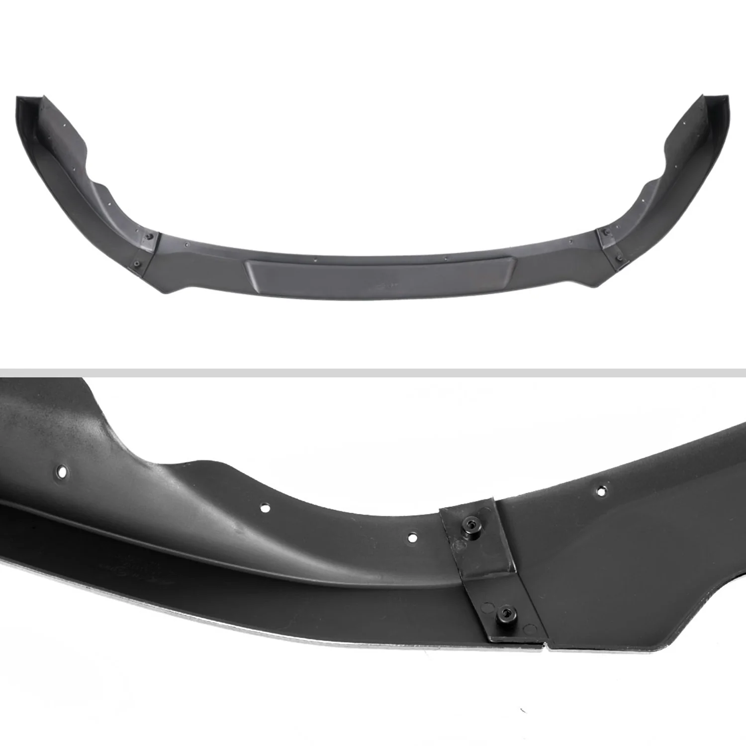 2009-2012 Nissan 370Z Glossy Black/Red Trim 3PC Front Bumper Lip Splitter Kit - Image 6