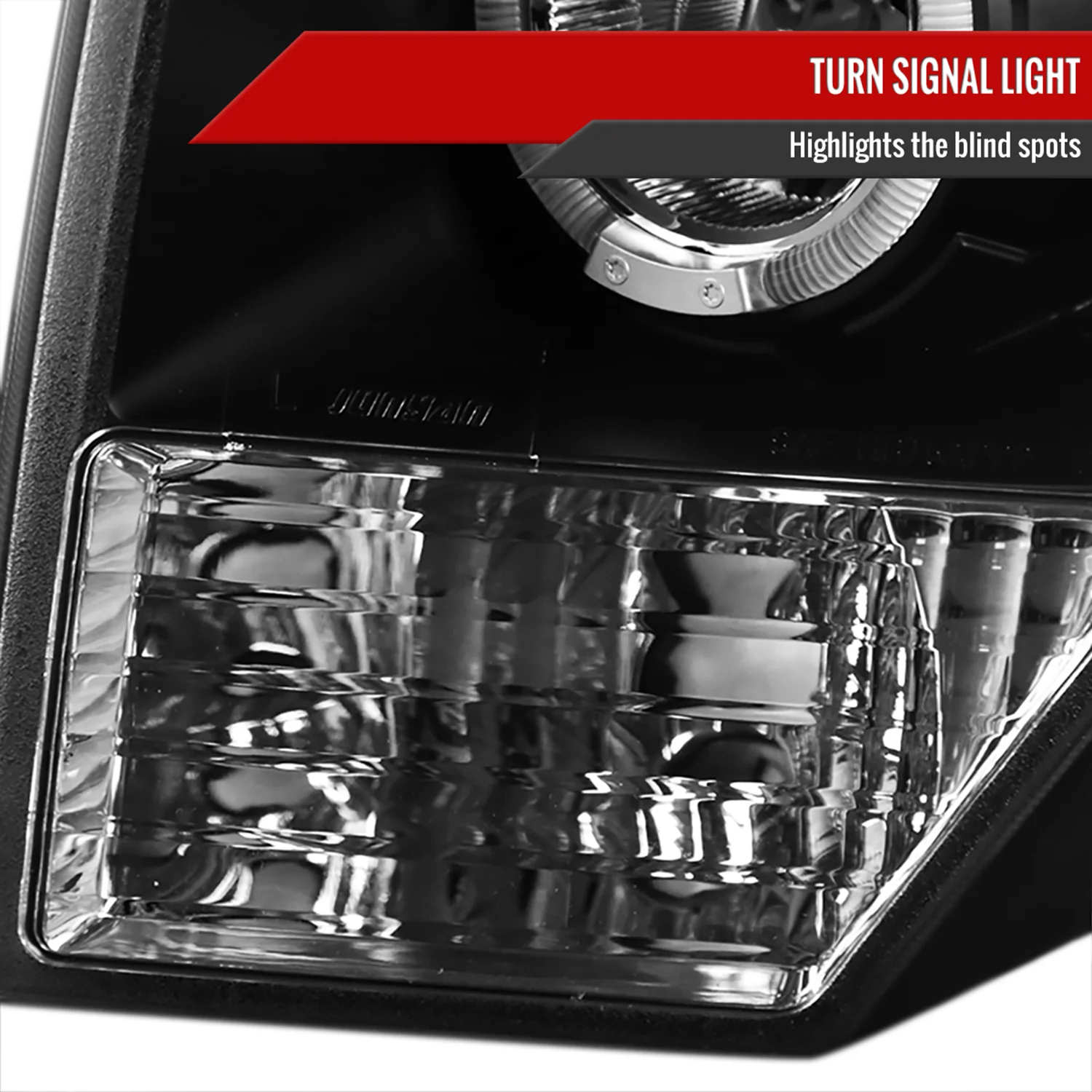 2009-2014 Ford F-150 Dual Halo Projector Headlights Matte Black/Clear Lens - Image 5