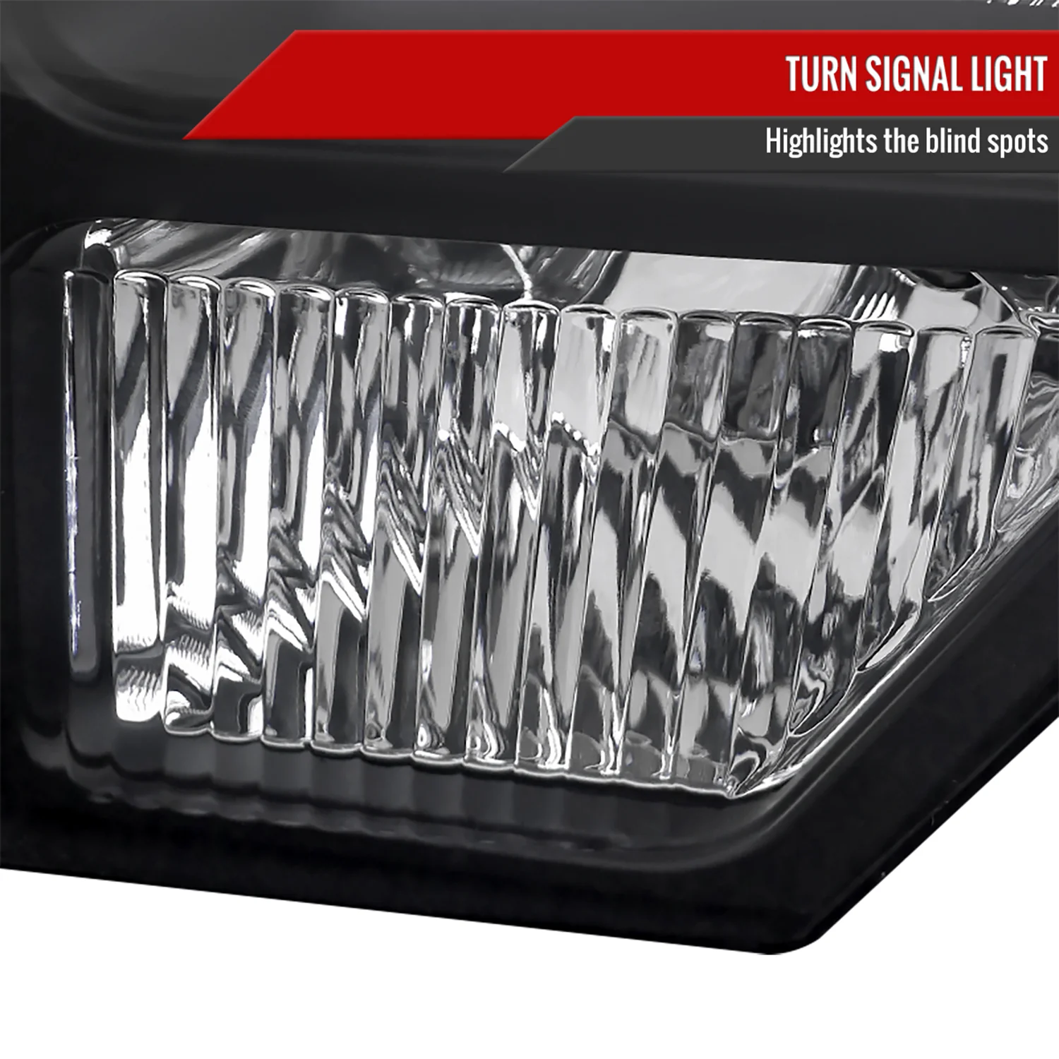 2009-2014 Ford F-150 Factory Crystal Headlights Amber Reflector Matt Black - Image 4