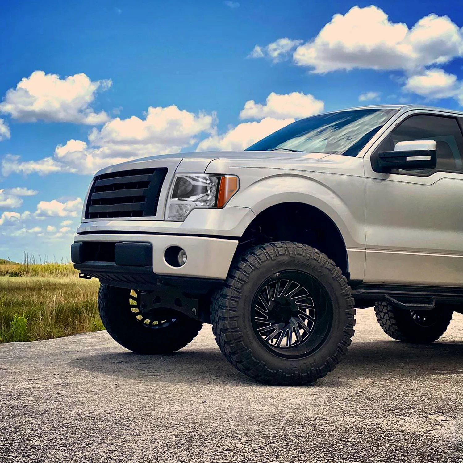2009-2014 Ford F-150 Factory Crystal Headlights w/Amber Reflector Chrome/Clear - Image 9