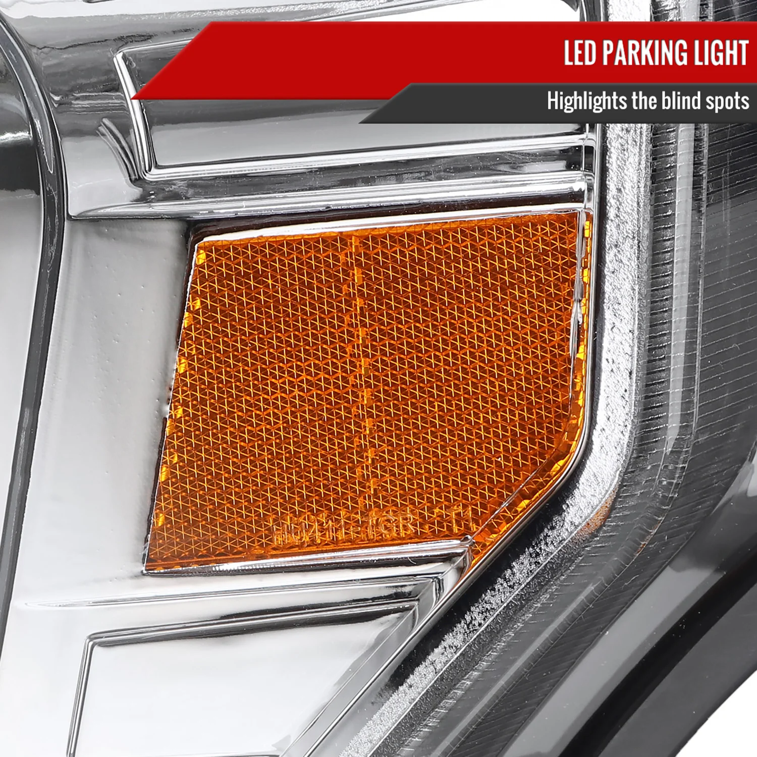 2009-2014 Ford F-150 LED C-Bar Projector Headlights Chrome/Clear Lens - Image 6