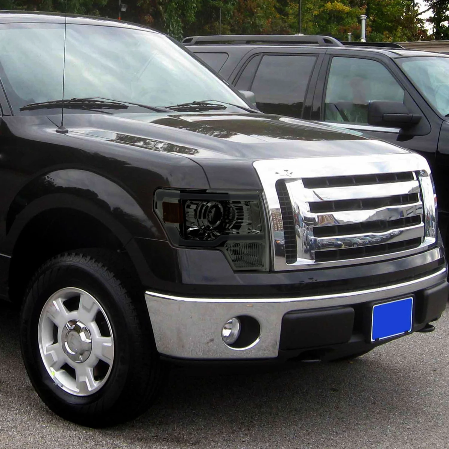 2009-2014 Ford F-150 LED Strip Projector Headlights Chrome/Smoke Lens - Image 9